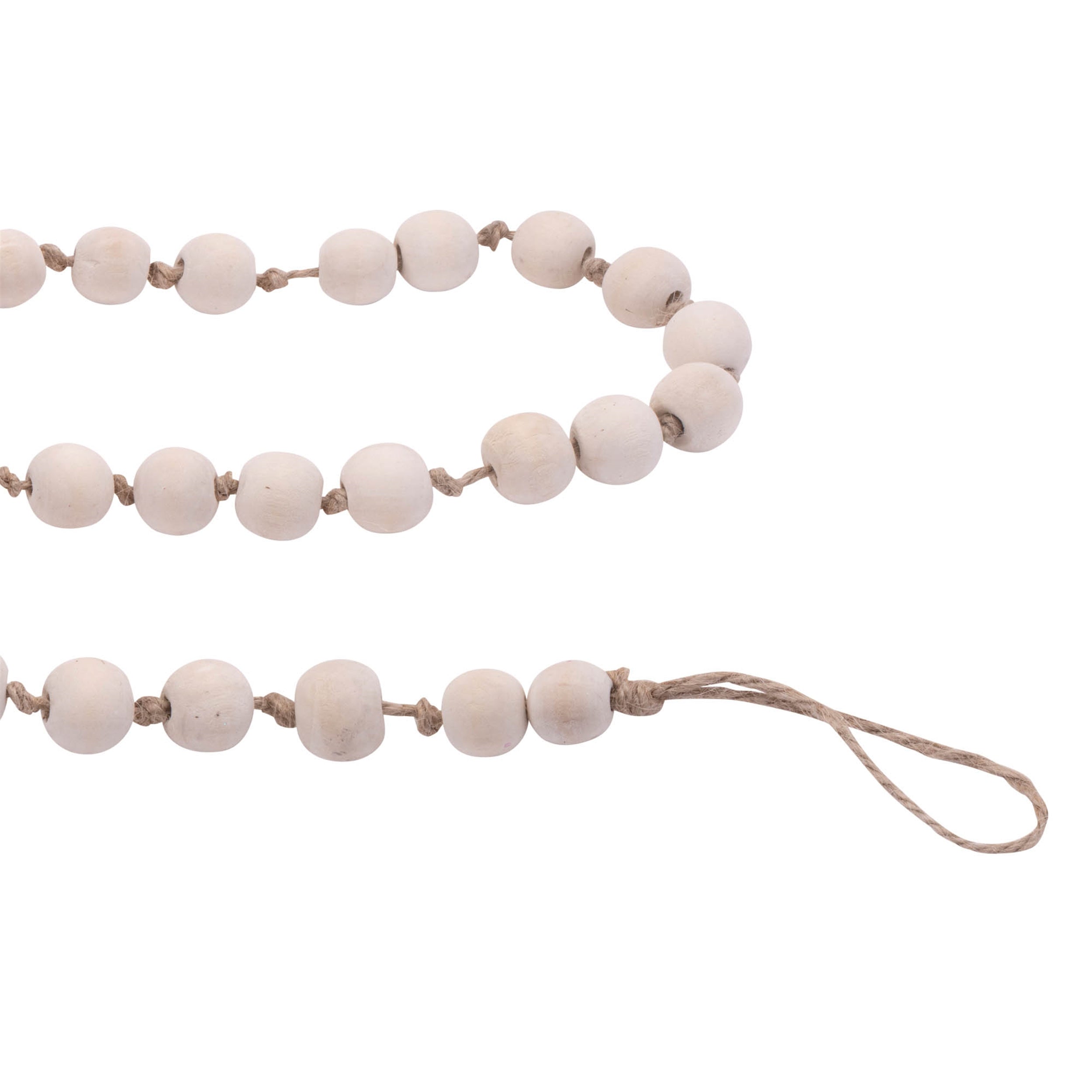 Wood Beaded String Garland (Set of 2)