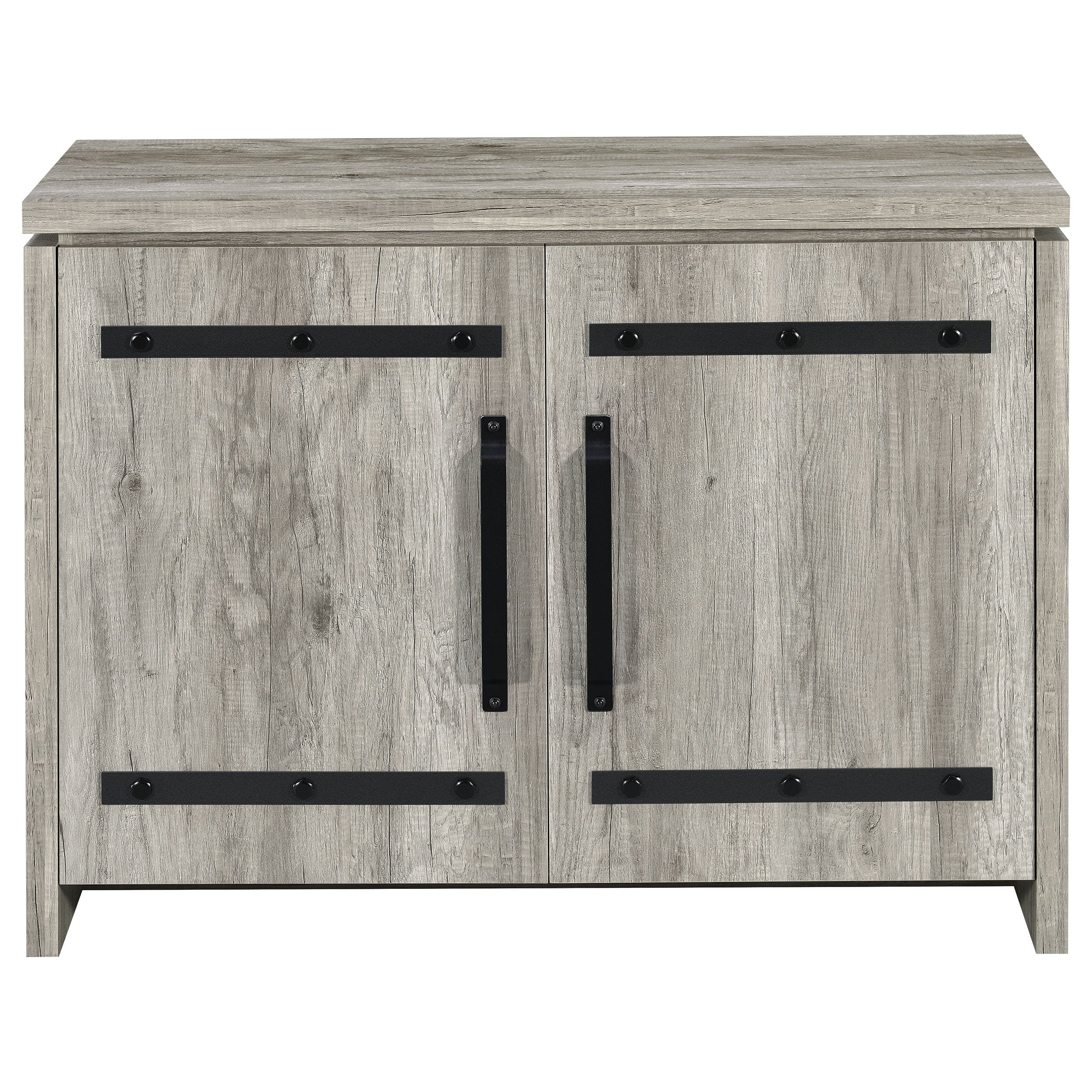 Enoch 2-door Engineered Wood Accent Cabinet Grey Driftwood-CoasterEveryday
