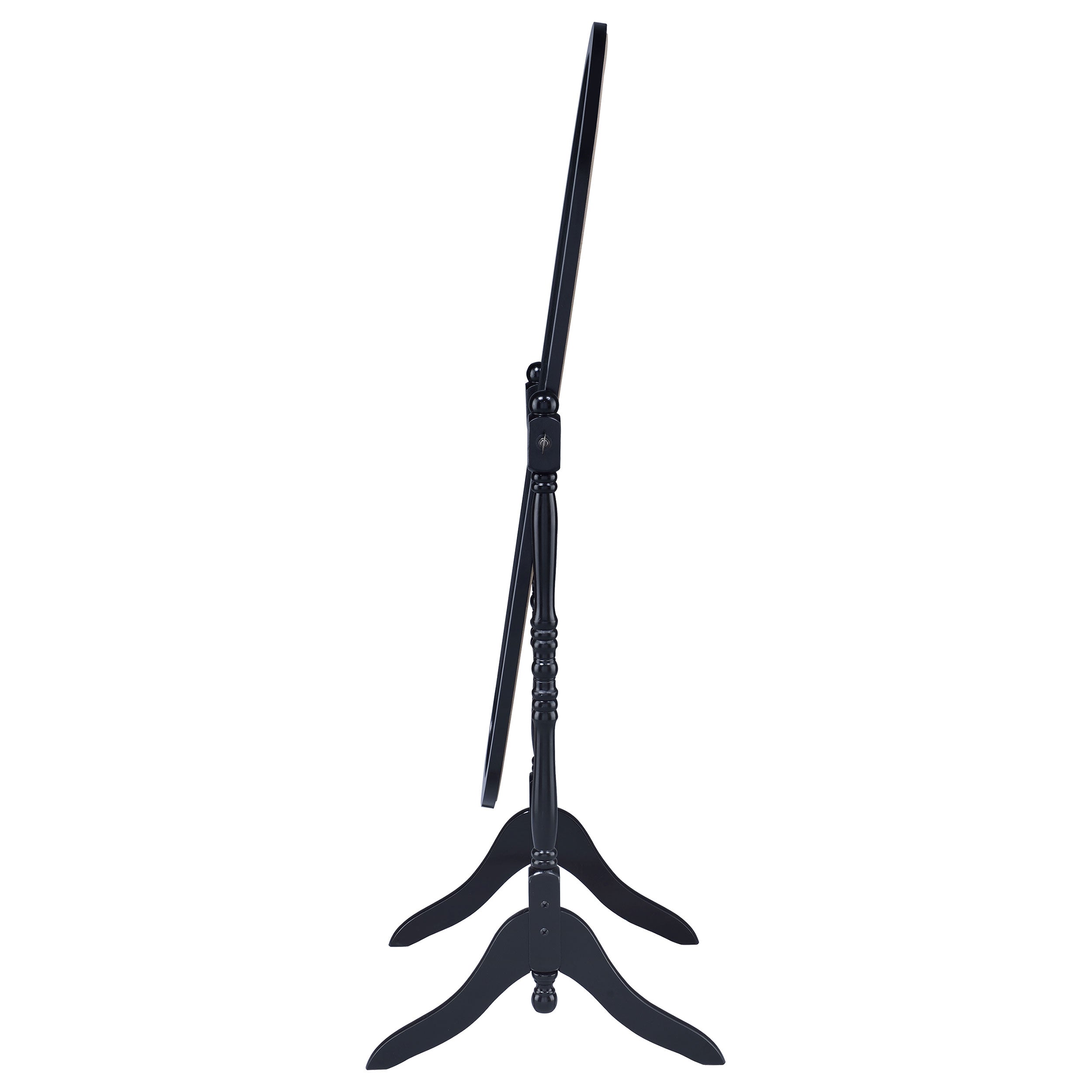 Foyet Wood Adjustable Full Length Cheval Mirror Black-CoasterEveryday