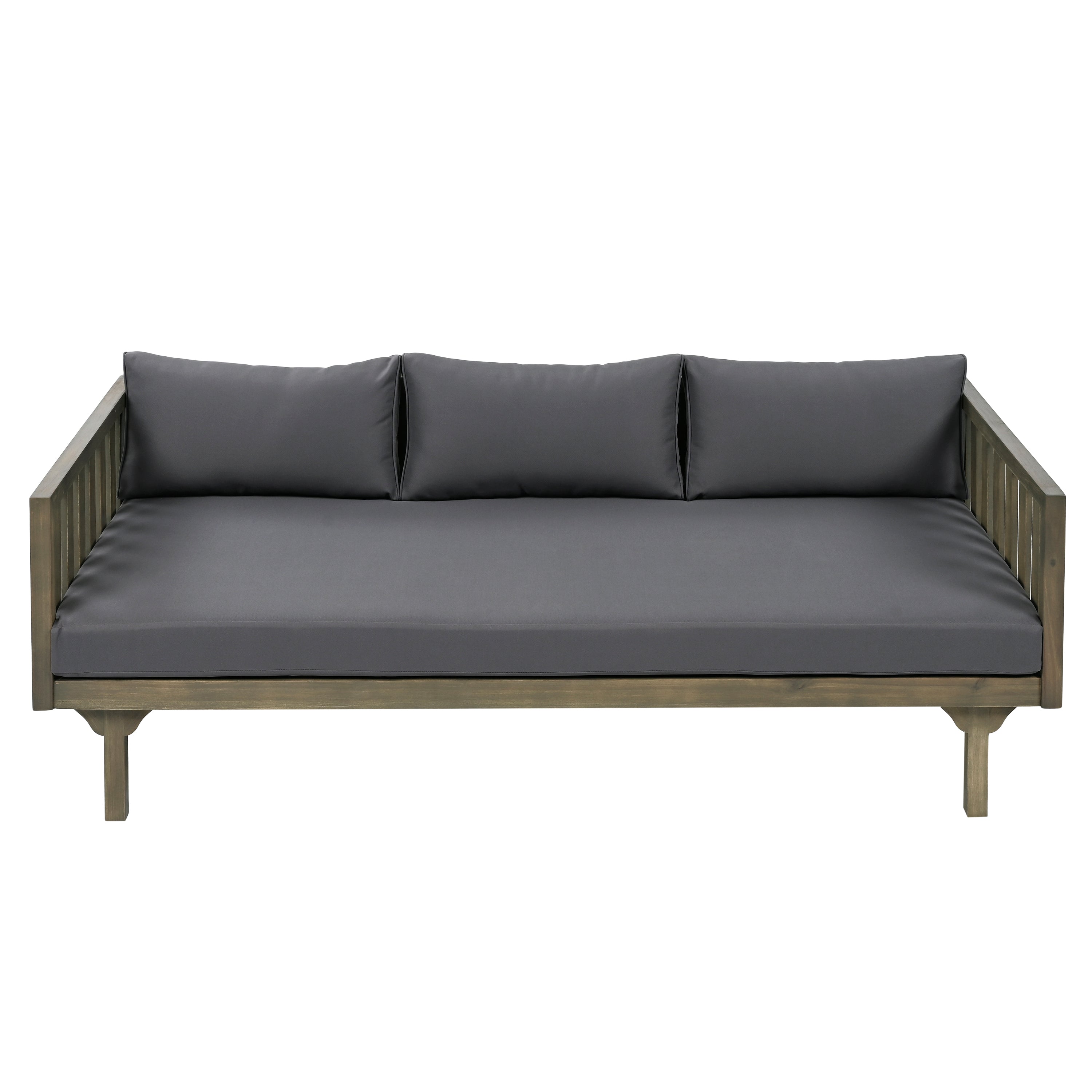 Claremont 3-seater day bed, dark grey