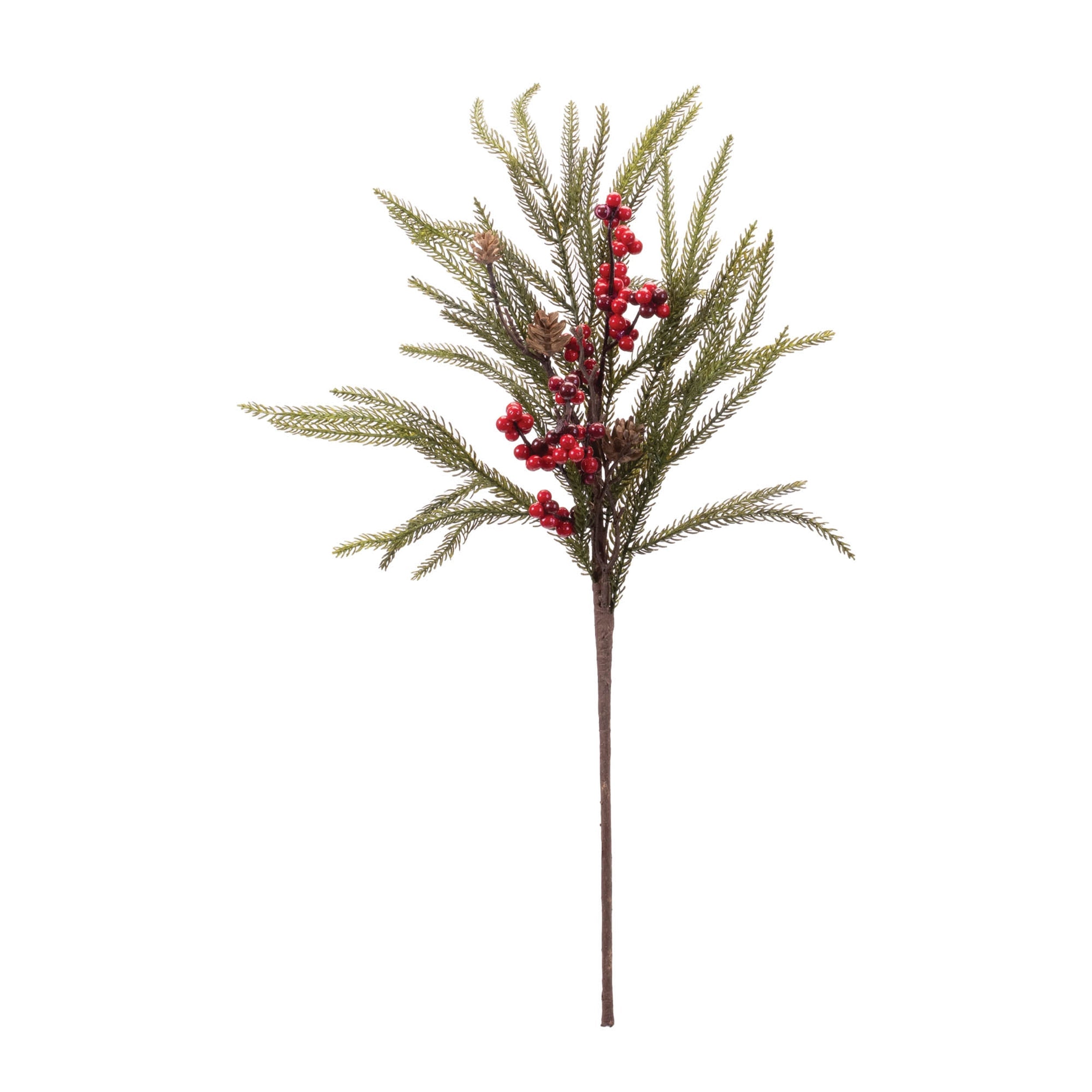 Pine Berry and Pinecone Spray (Set of 6)