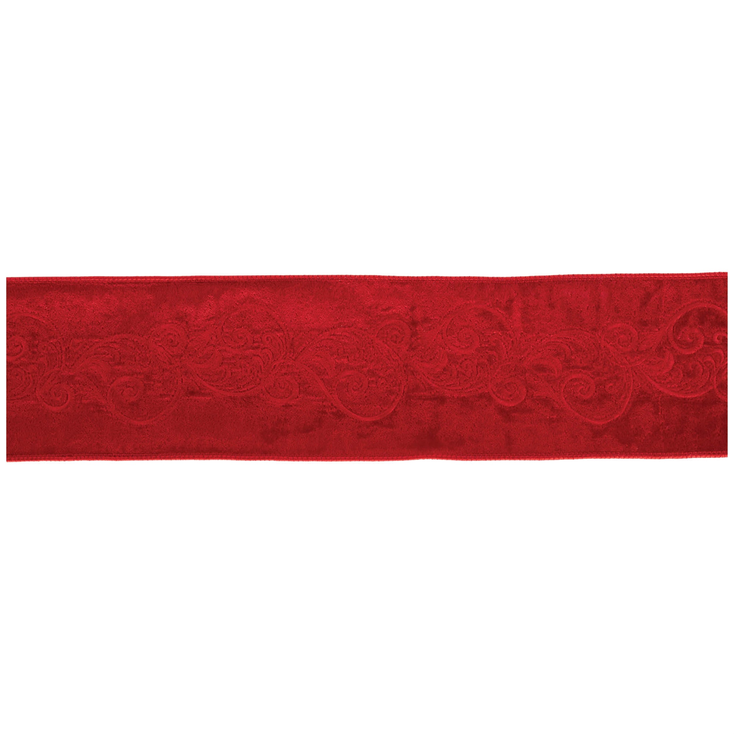 Ornate Embroidered Wired Ribbon 4" x 5 Yds.