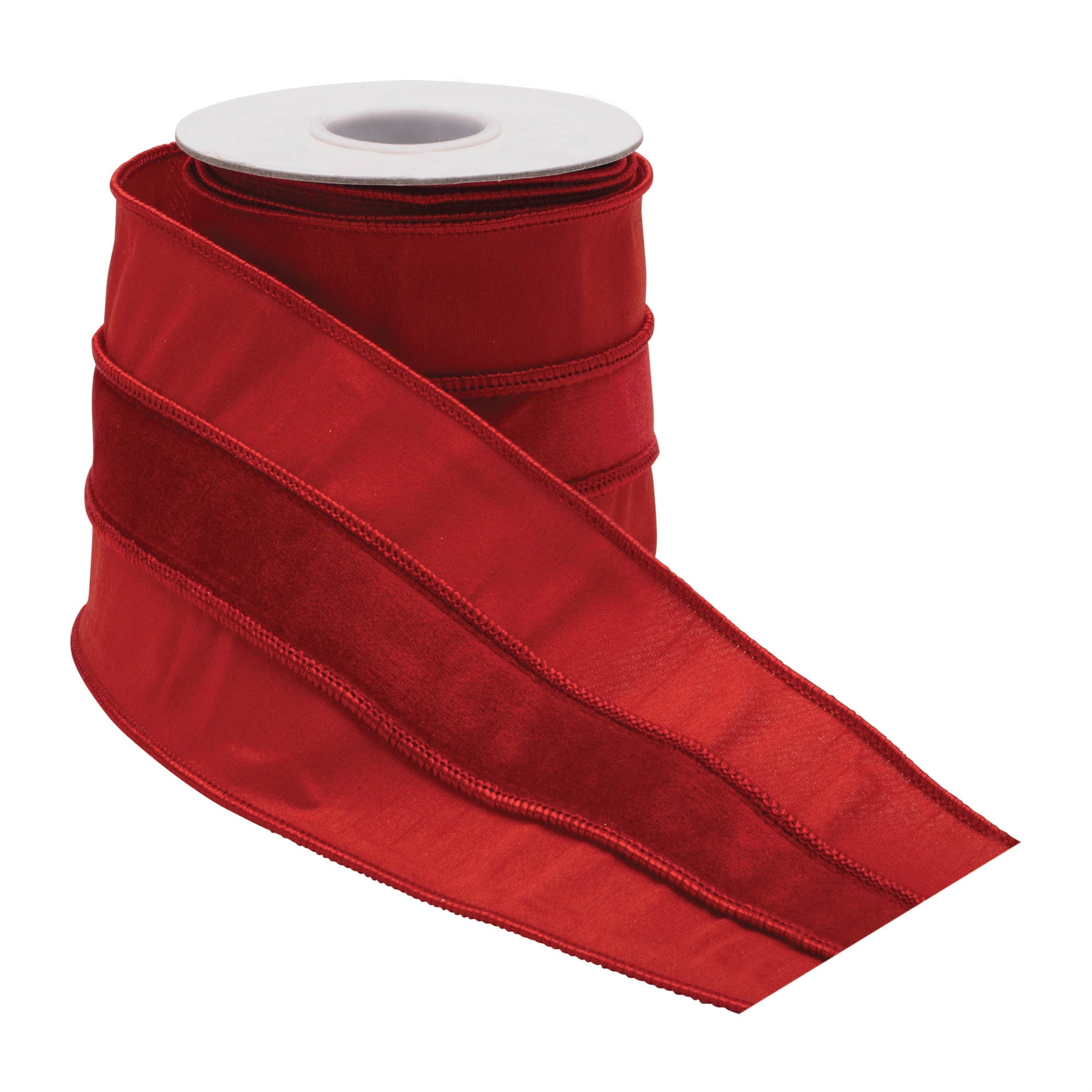 Red Wired Ribbon (Set of 2)