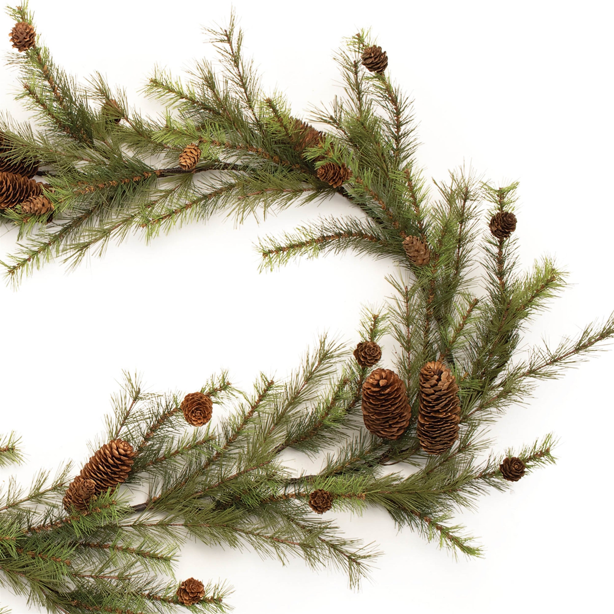Pine and Pinecone Garland 6'L