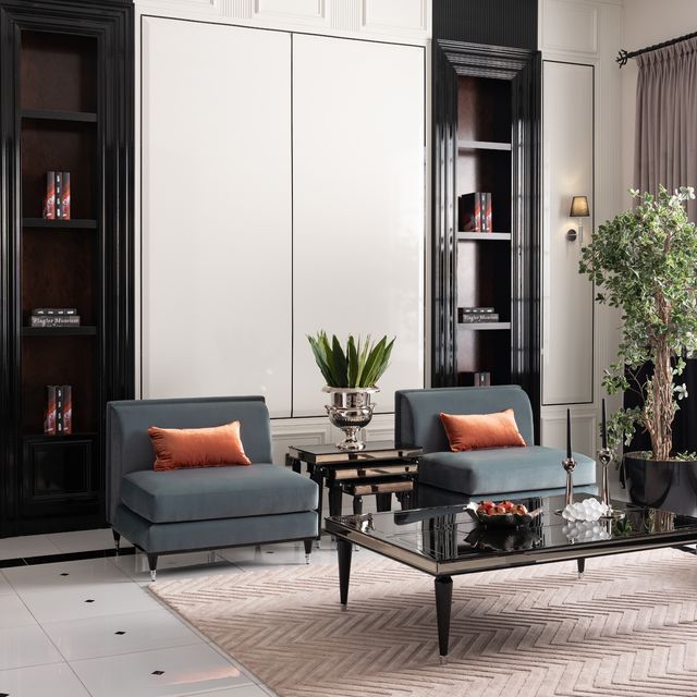 La Francaise - Armless Accent Chair