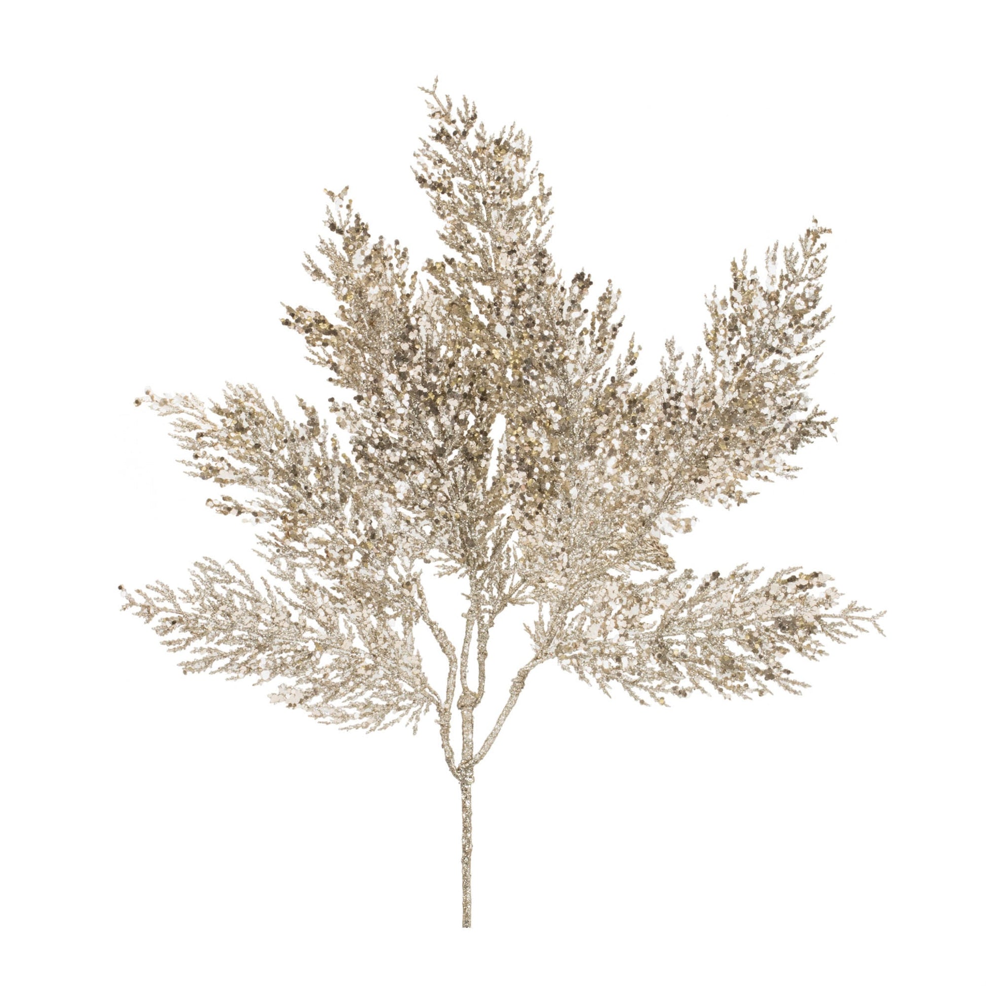 Glittered-Cedar-Spray-(Set-of-6)-Artificial-Flowering-Plants