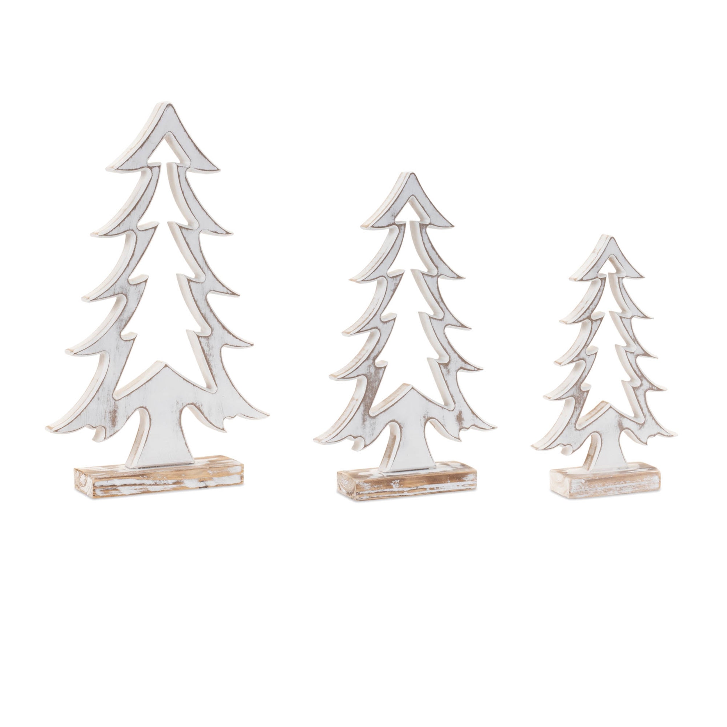 Wood-pine-tree-outline-(set-of-2)-Christmas-Decor