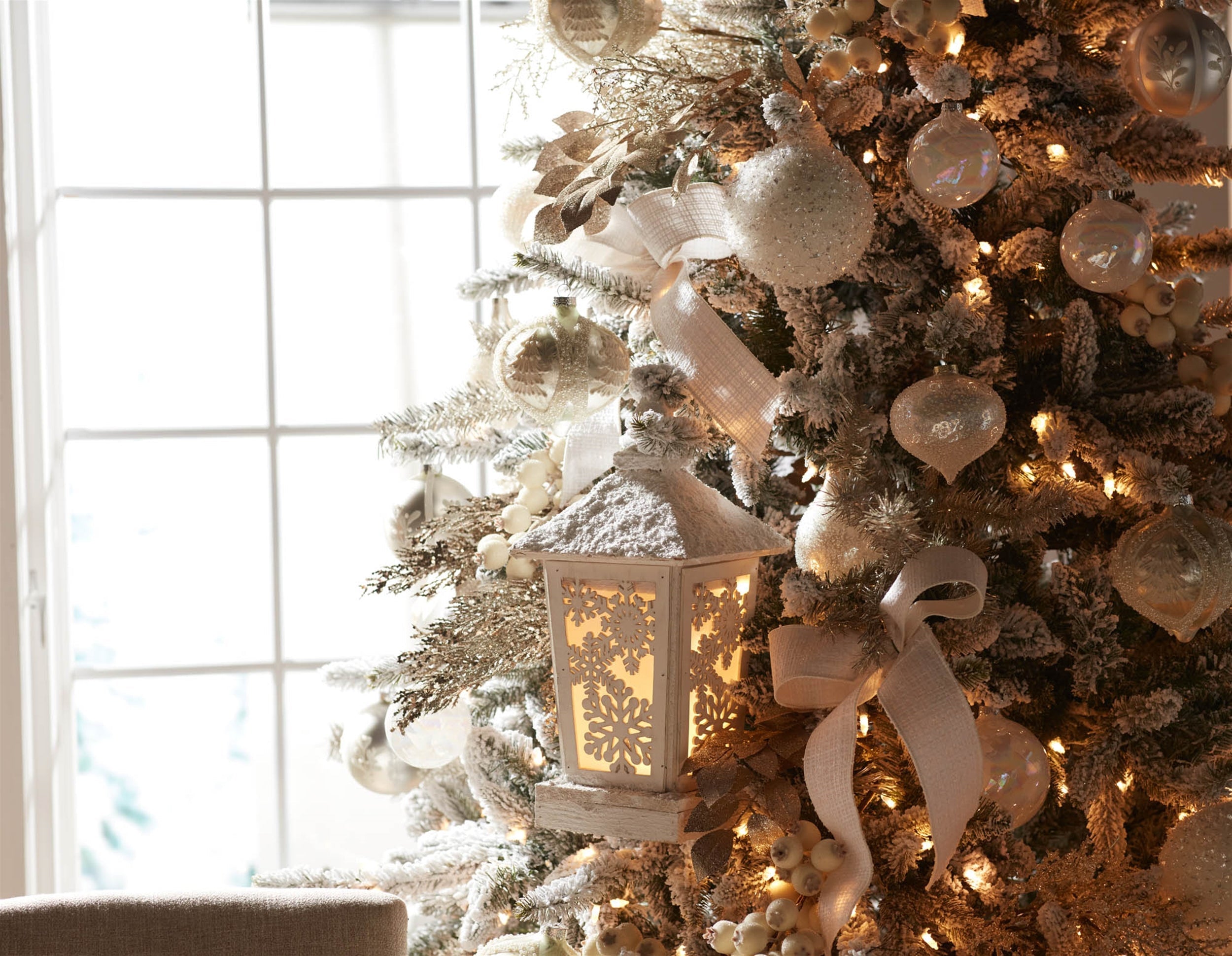 LED Winter Lantern 16.5"H