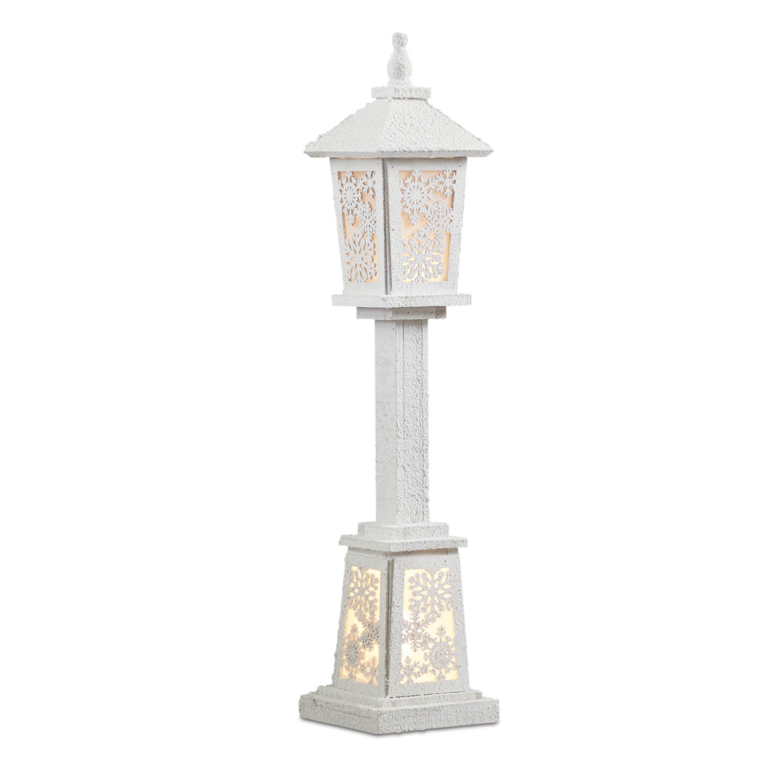 LED Winter Lantern Post 32"H