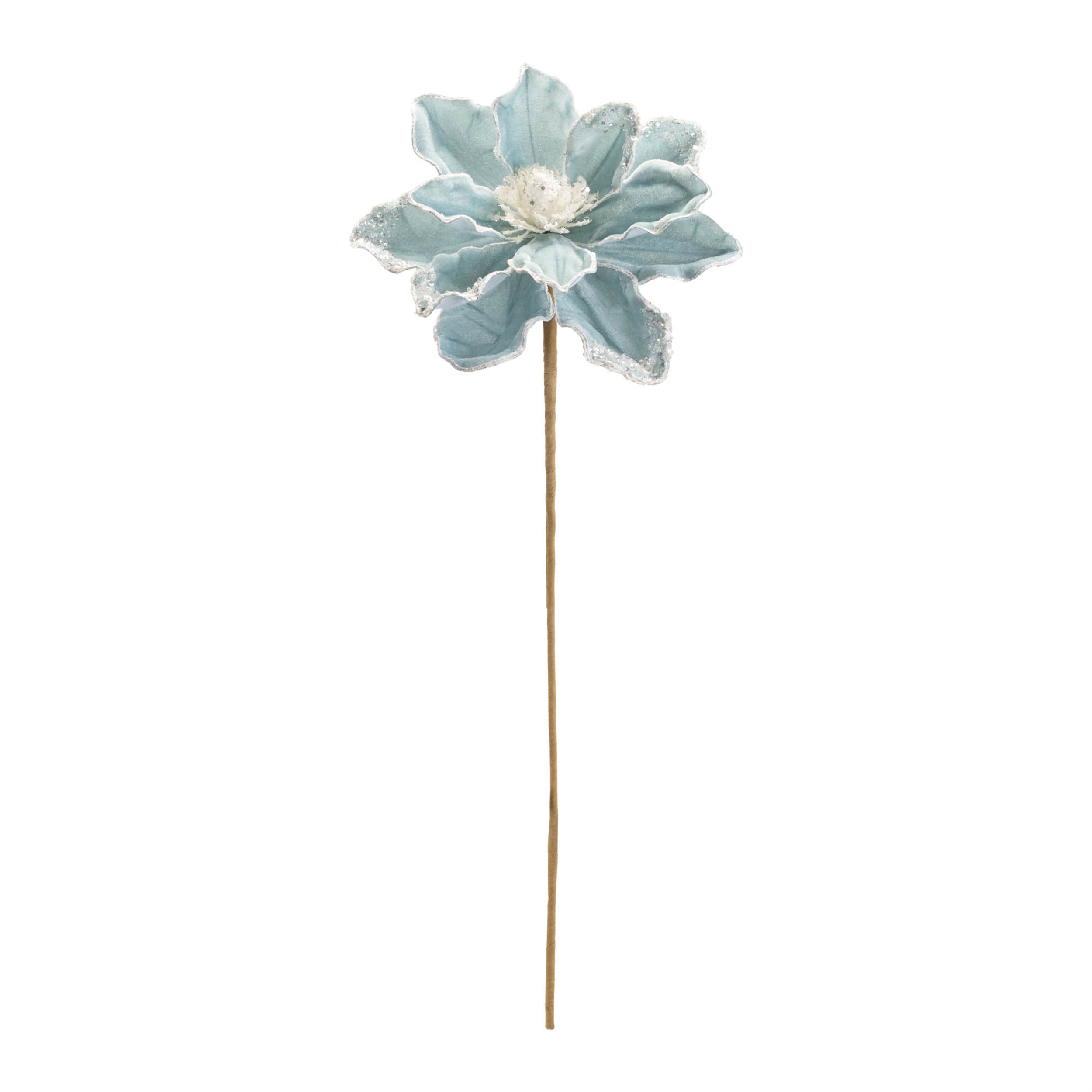 Beaded magnolia flower stem (set of 2)