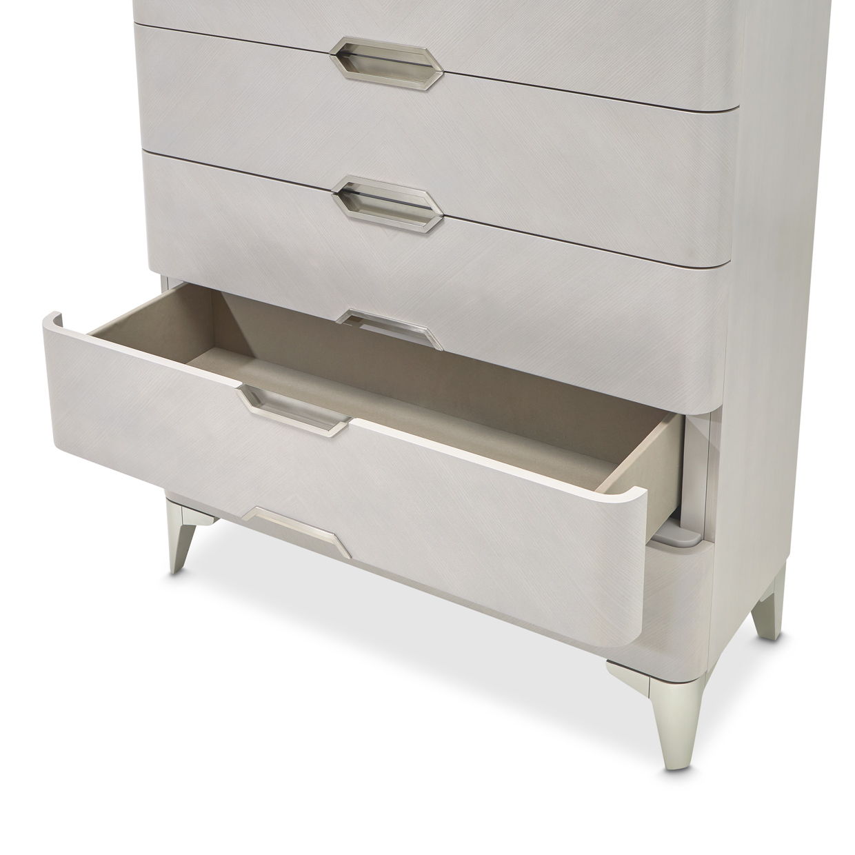 Penthouse - 6-Drawer Chest - Gray - Best Buy Furniture