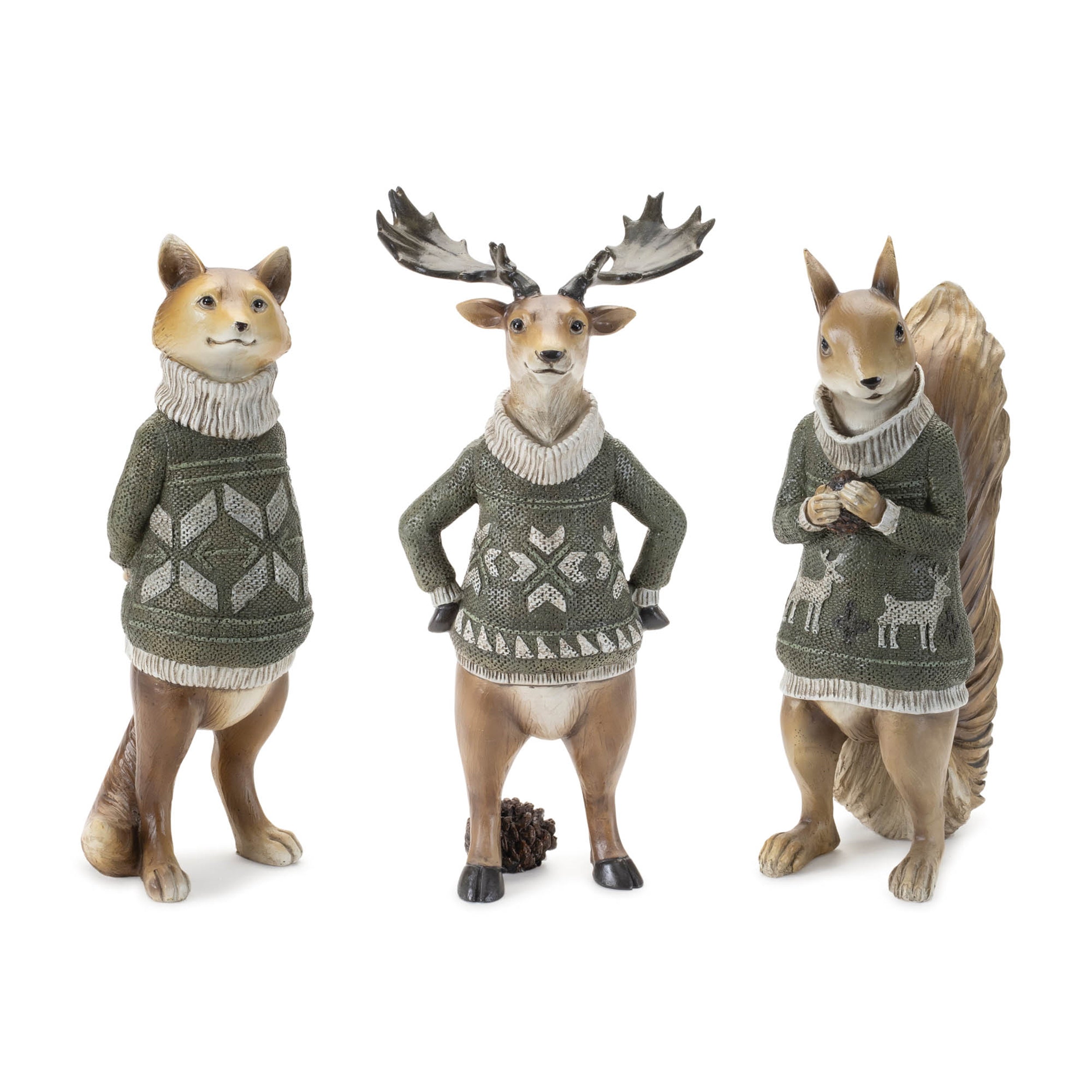 Winter-Animal-with-Sweater-Figurine-(Set-of-3)-Figurines