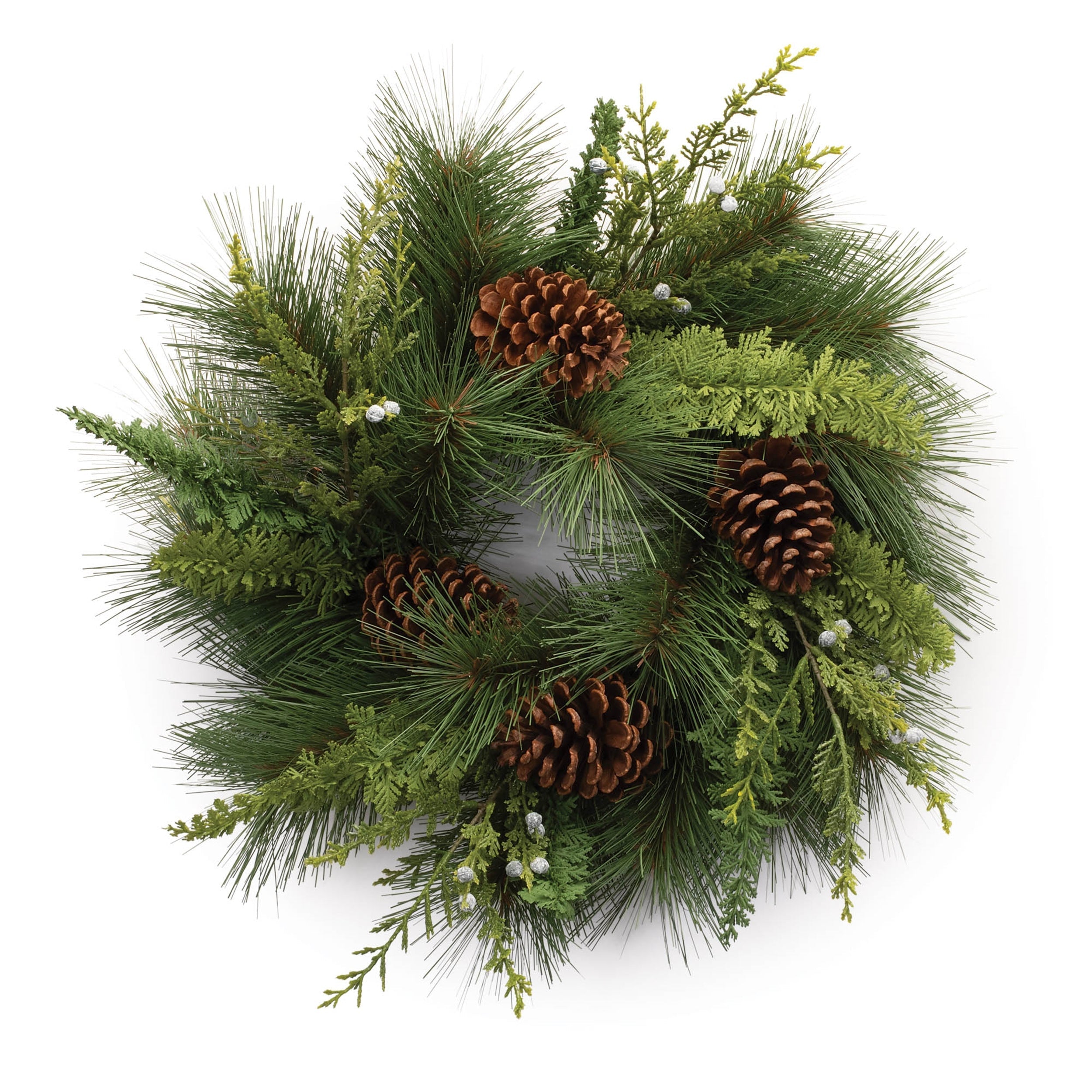 Mixed Pine Cedar Wreath 18"D