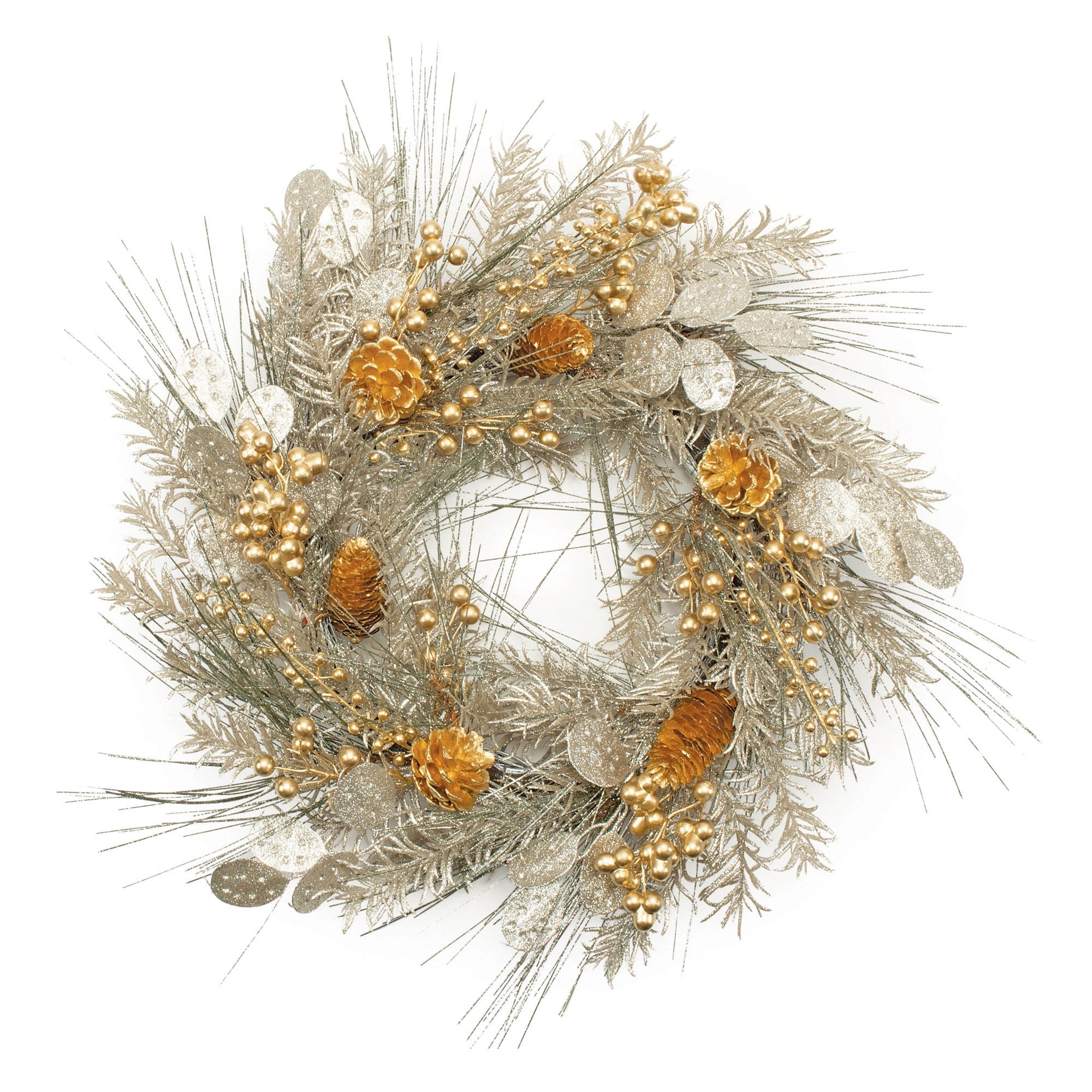 Mixed Pine Eucalyptus Berry Wreath 20"D