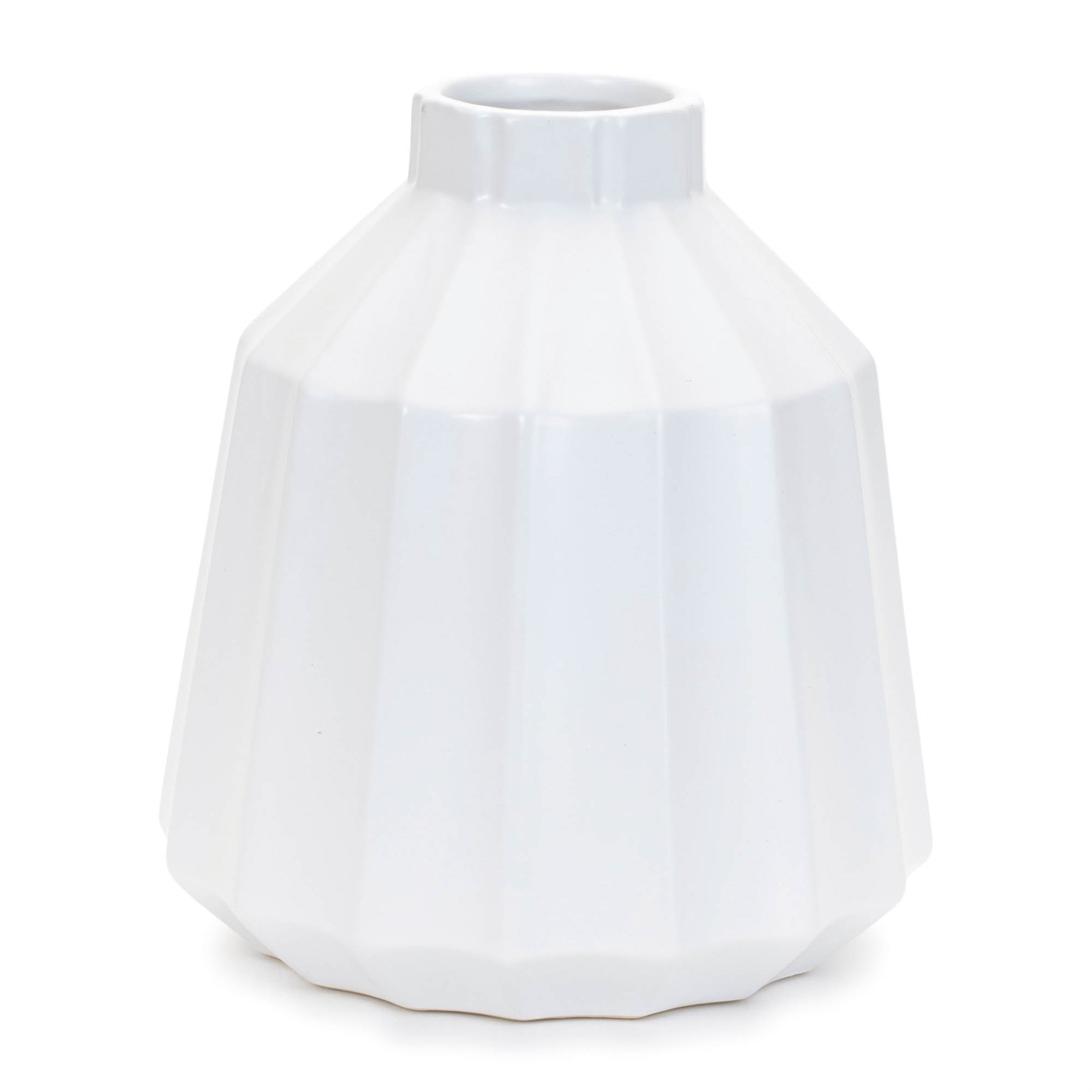 Ribbed Ceramic Vase (Set of 2)