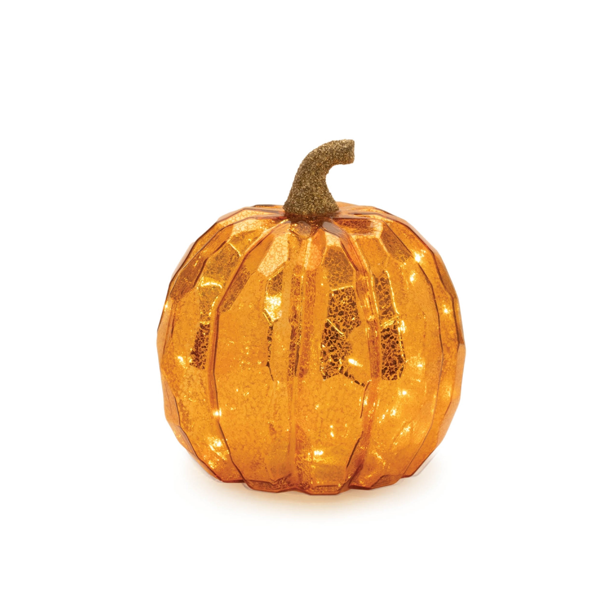 LED Mercury Glass Pumpkin Decor (Set of 3)