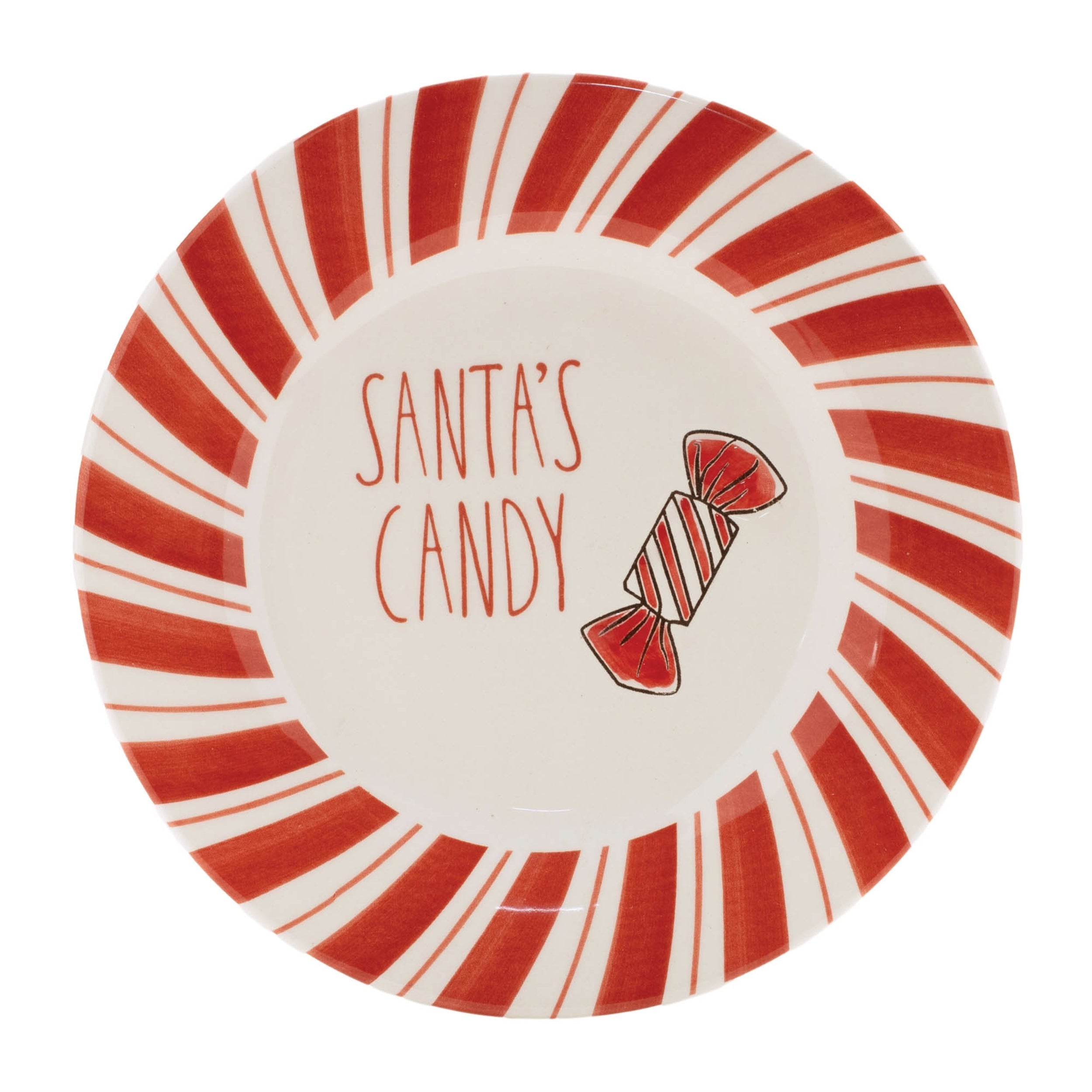 Ceramic Santa Candy Plate (Set of 4)