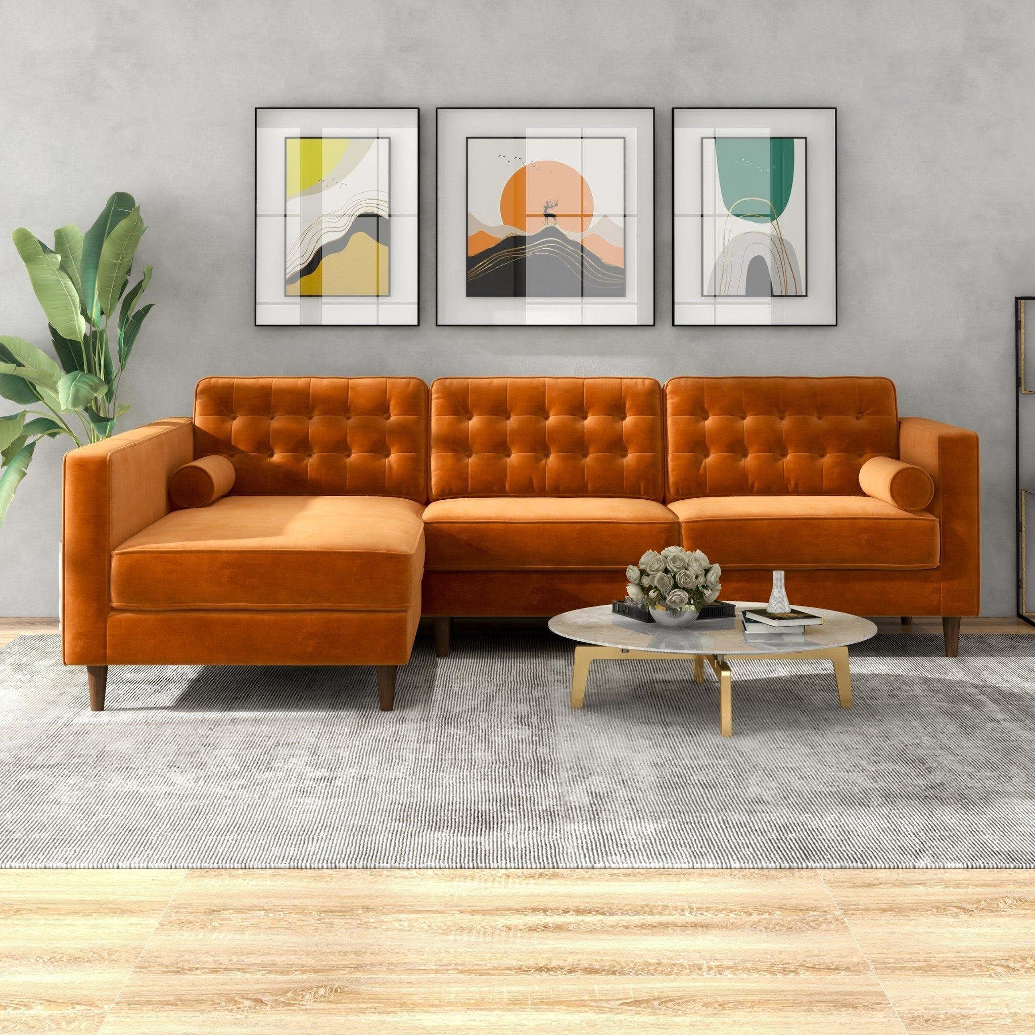 Christian - Mid-Century Modern Design Sectional Sofa