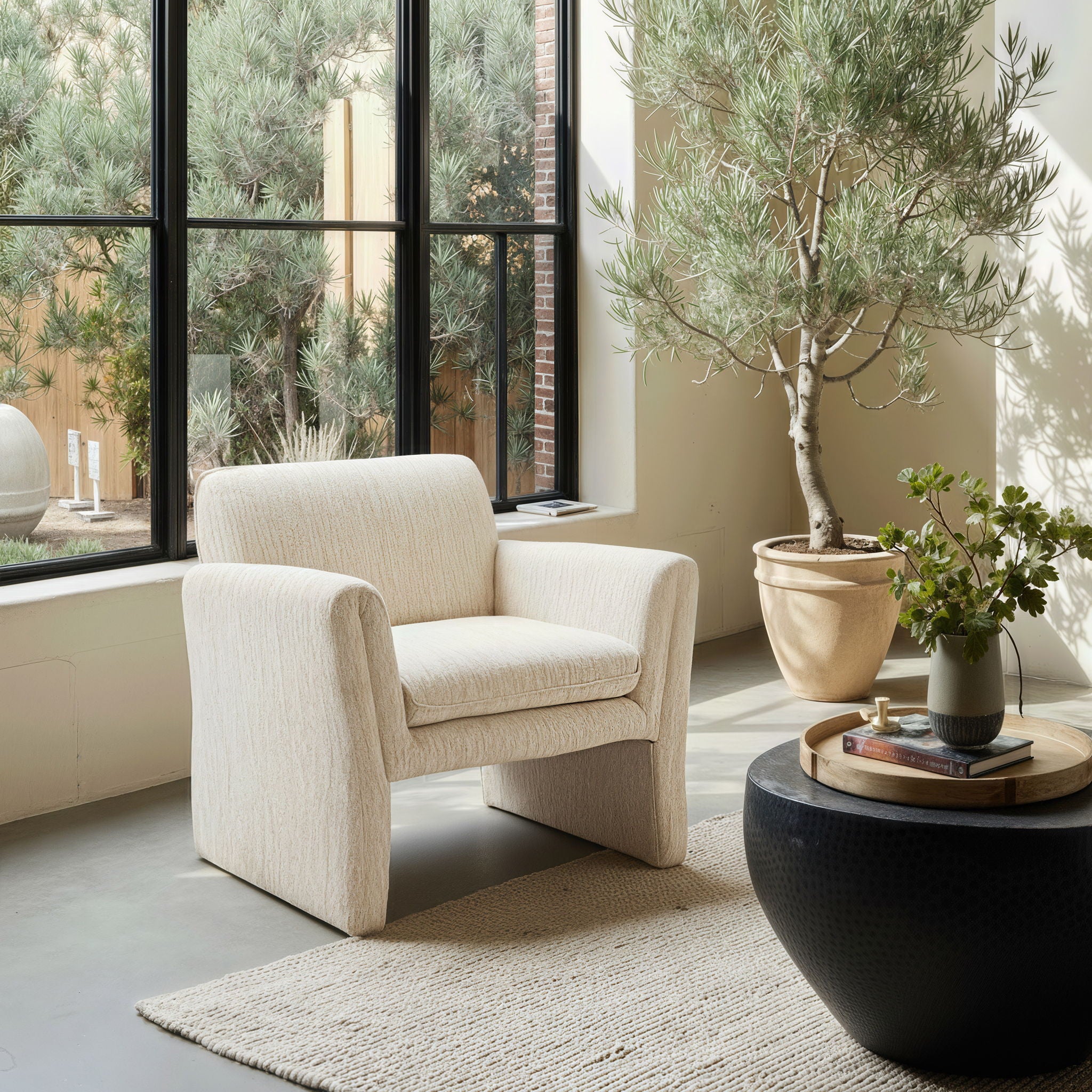 Dobra - Accent Chair - Oatmeal Beige