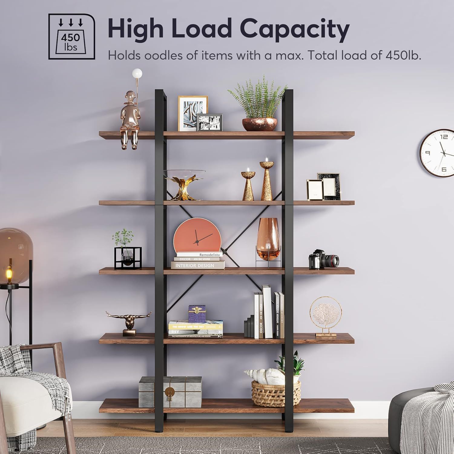 5 Tier Bookshelf For Home