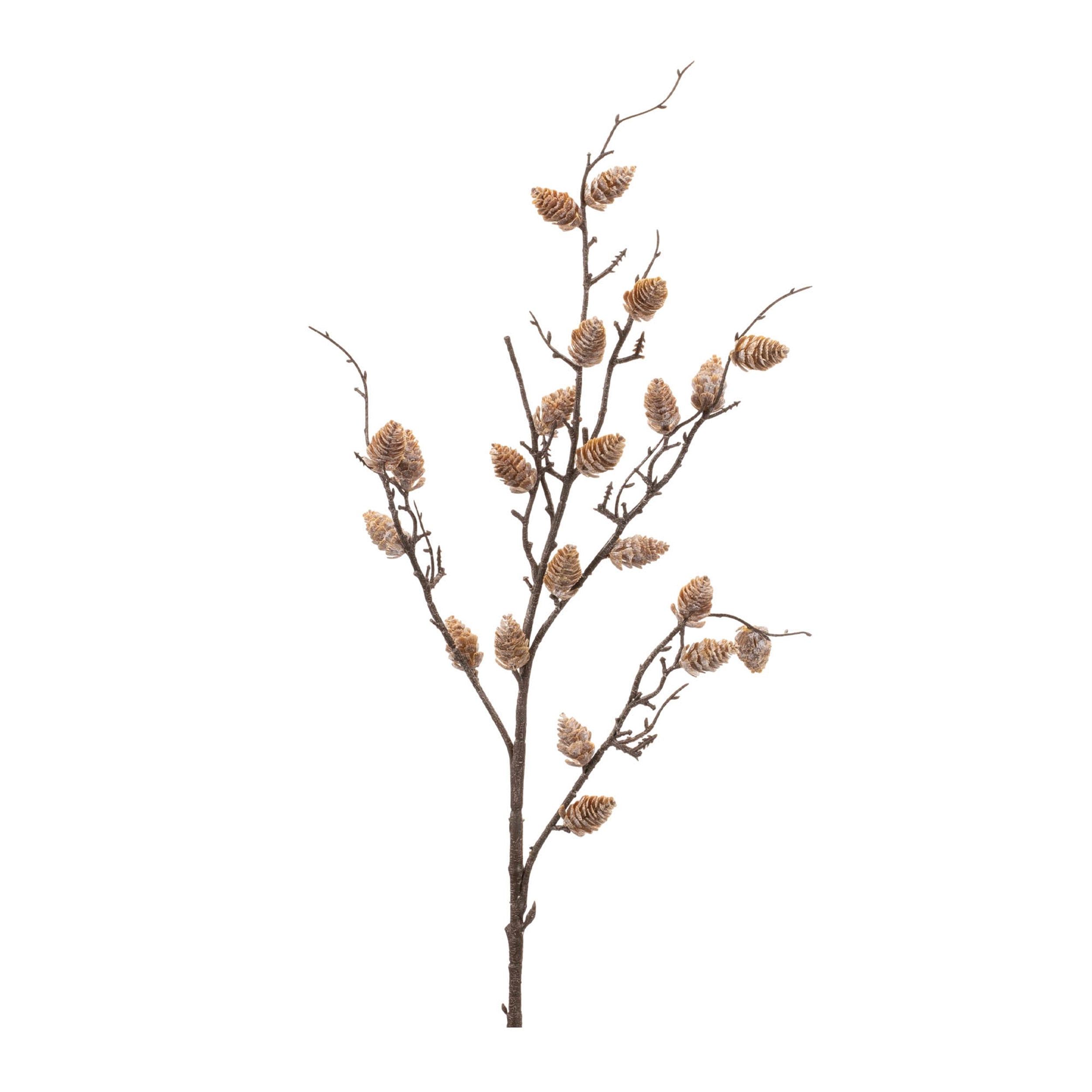 Snowy-pinecone-twig-spray-(set-of-6)-Christmas-Decor