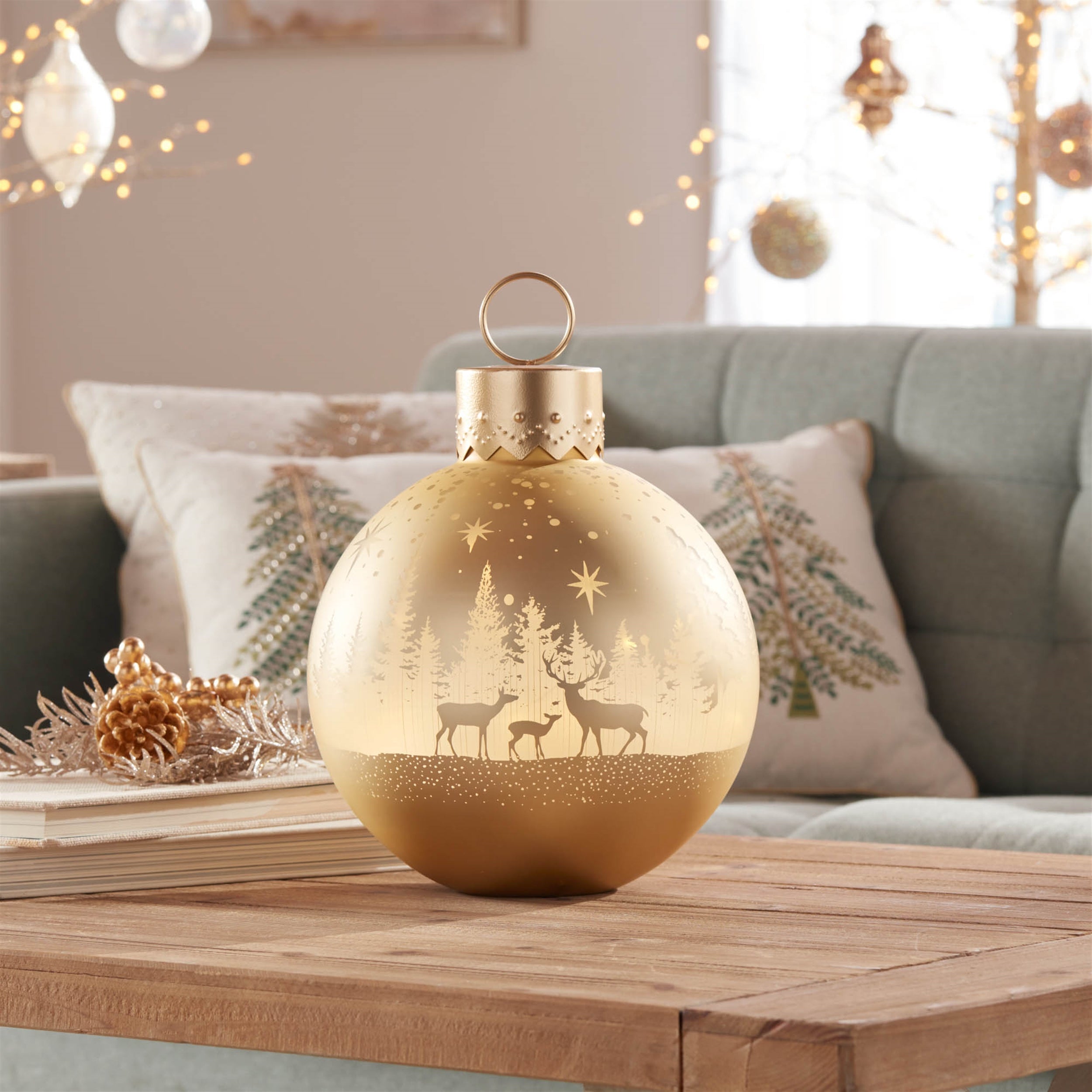 LED Deer Forest Ornament Decor 11"H