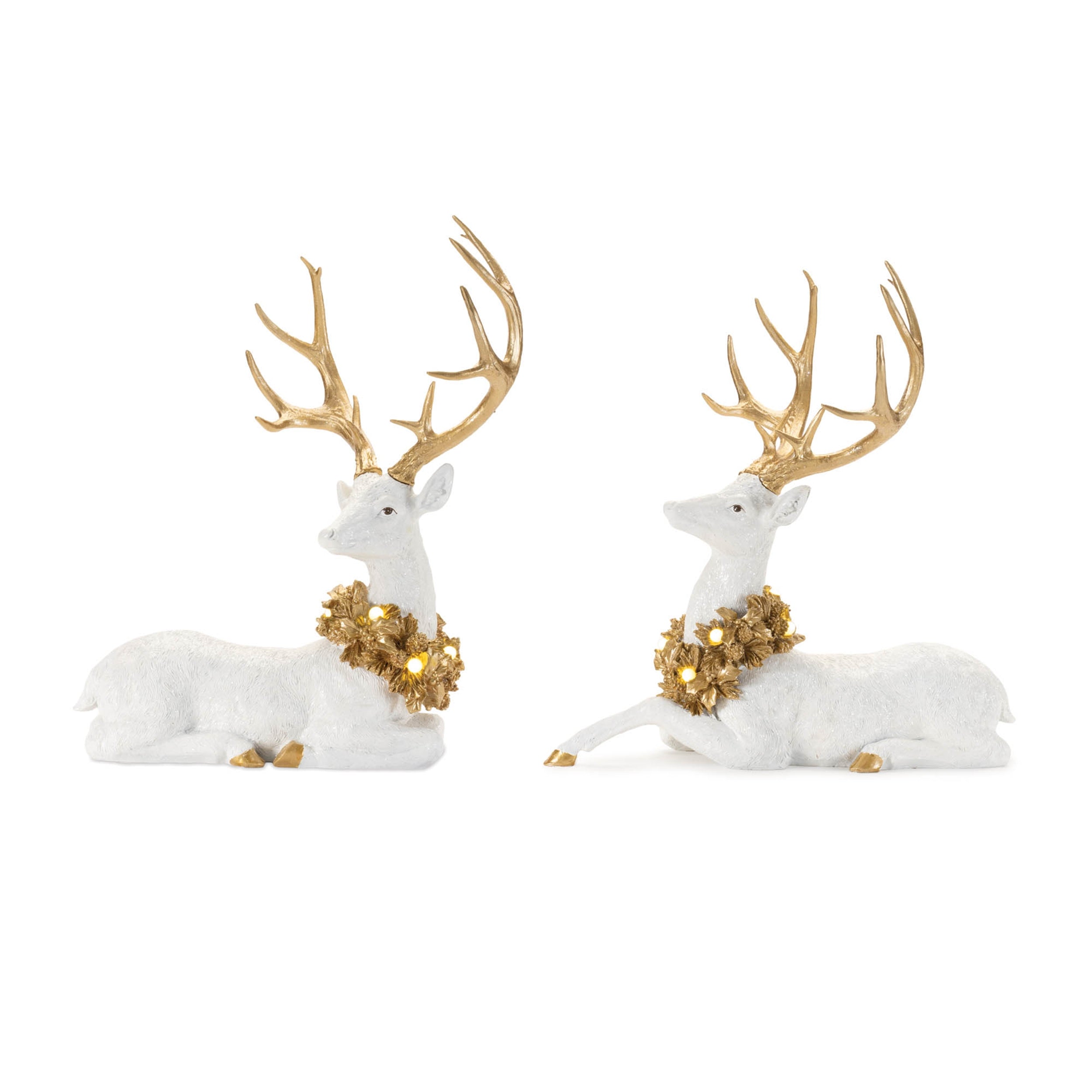 LED-Holiday-Deer-Figurine-(Set-of-2)-Figurines