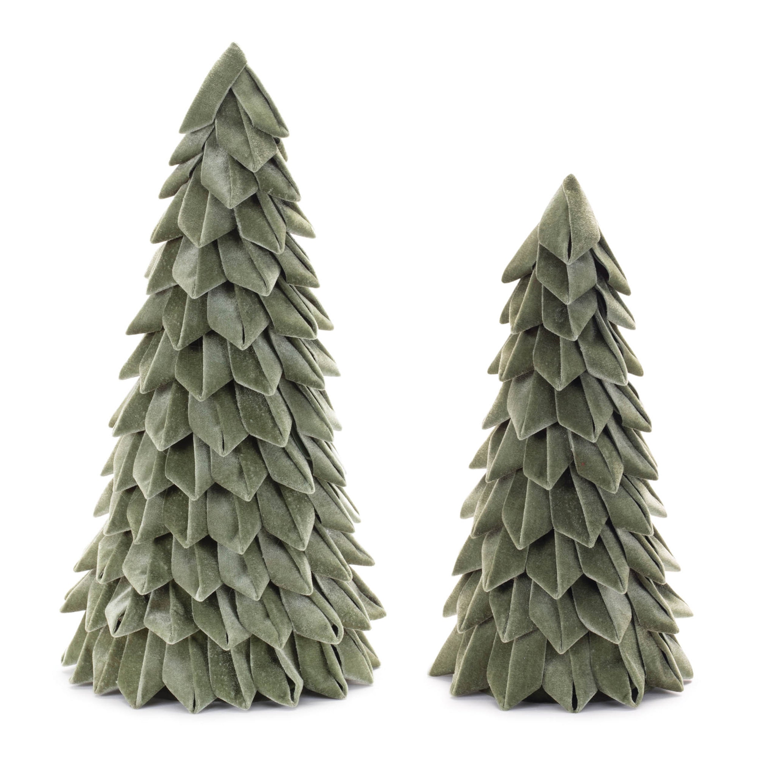 Fabric Pine Tree (Set of 2) - 15.5" + 19.75" H