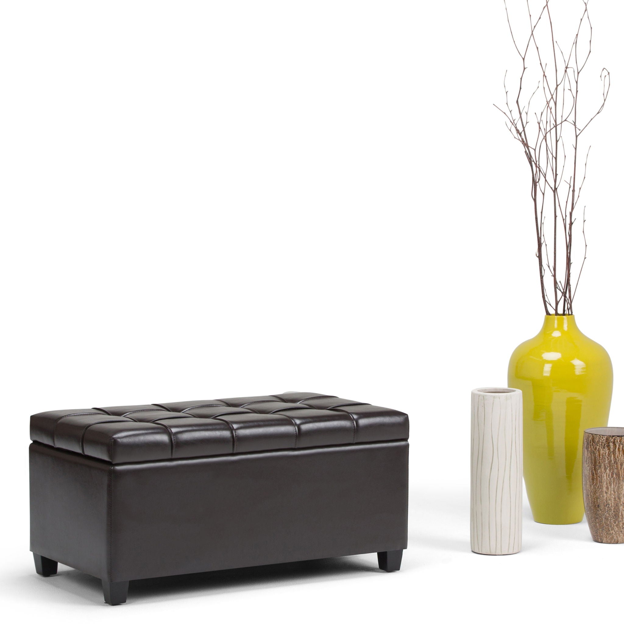 Sienna - Upholstered Storage Ottoman Bench - Best Buy Furniture