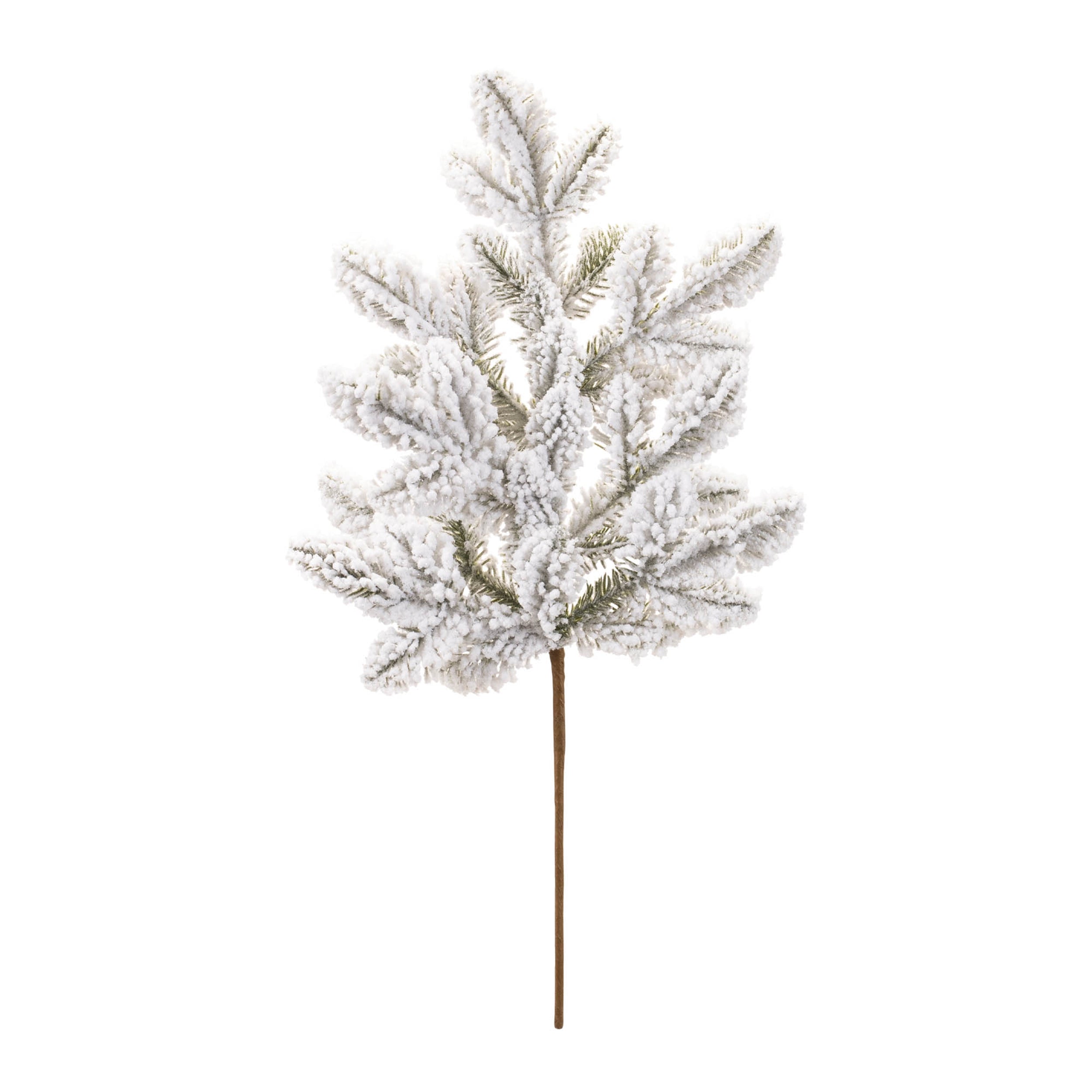 Flocked Pine Spray (Set of 6)