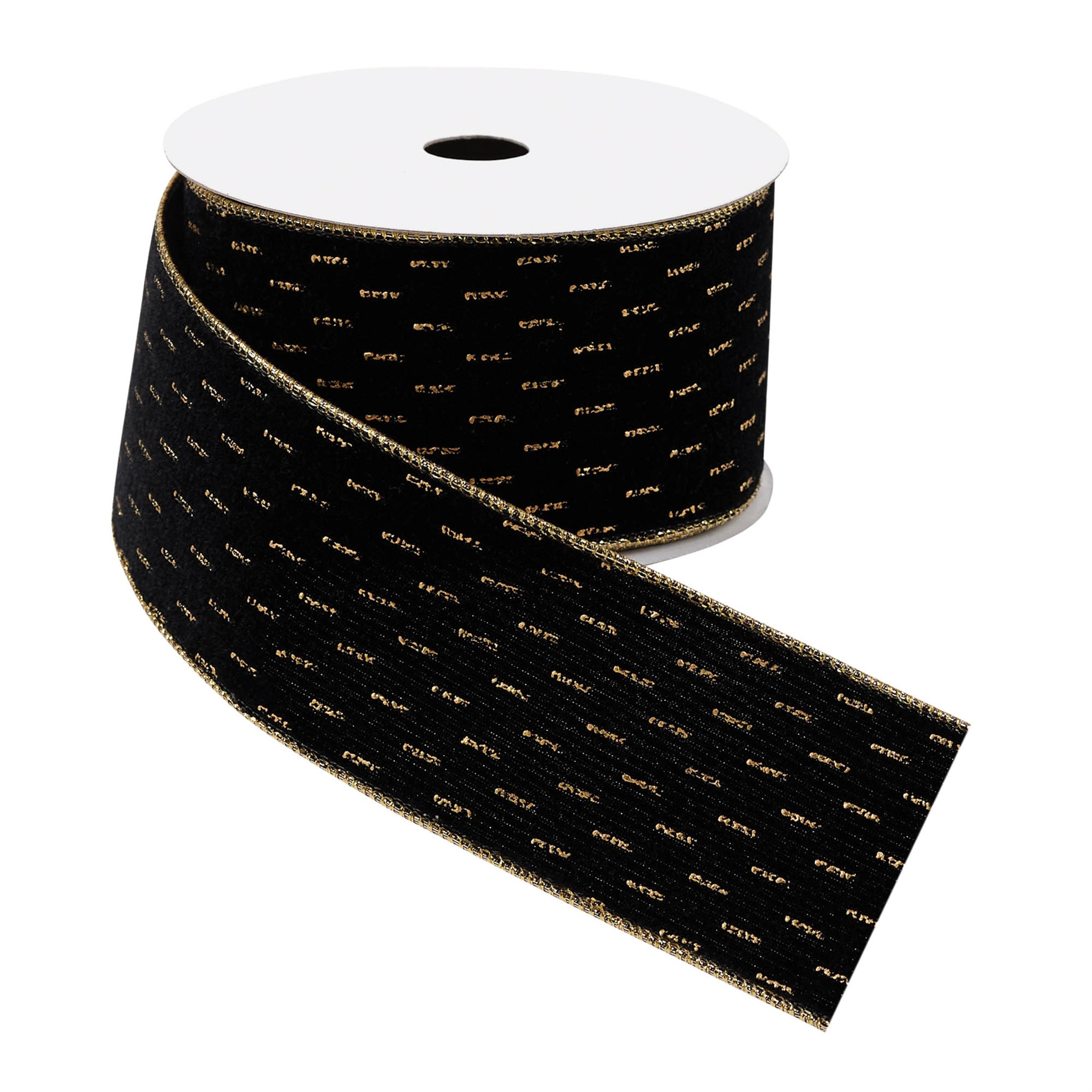 Black Wired Ribbon (Set of 2)