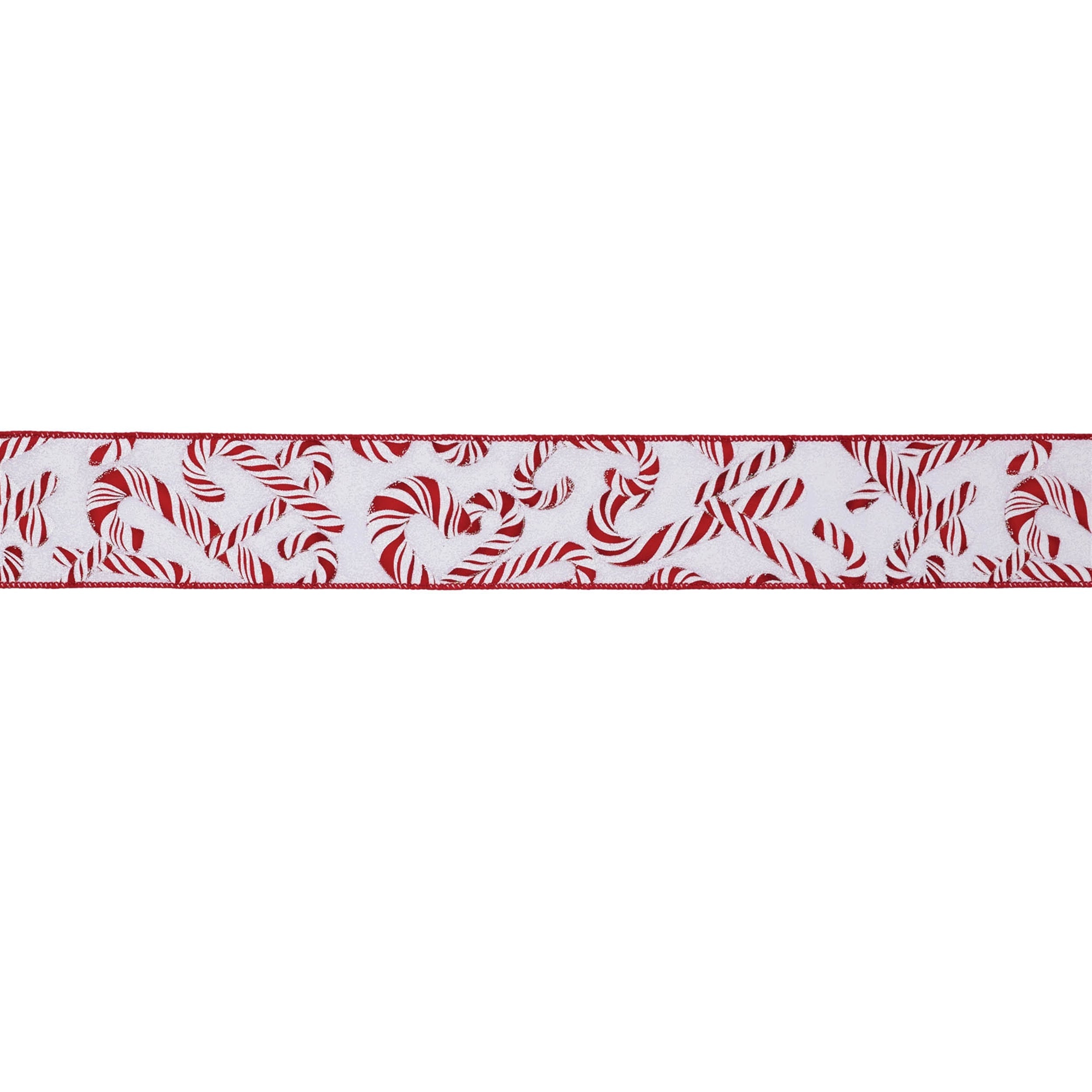 Candy-Cane-Print-Wired-Ribbon-(Set-of-2)-Ribbons-&-Trim