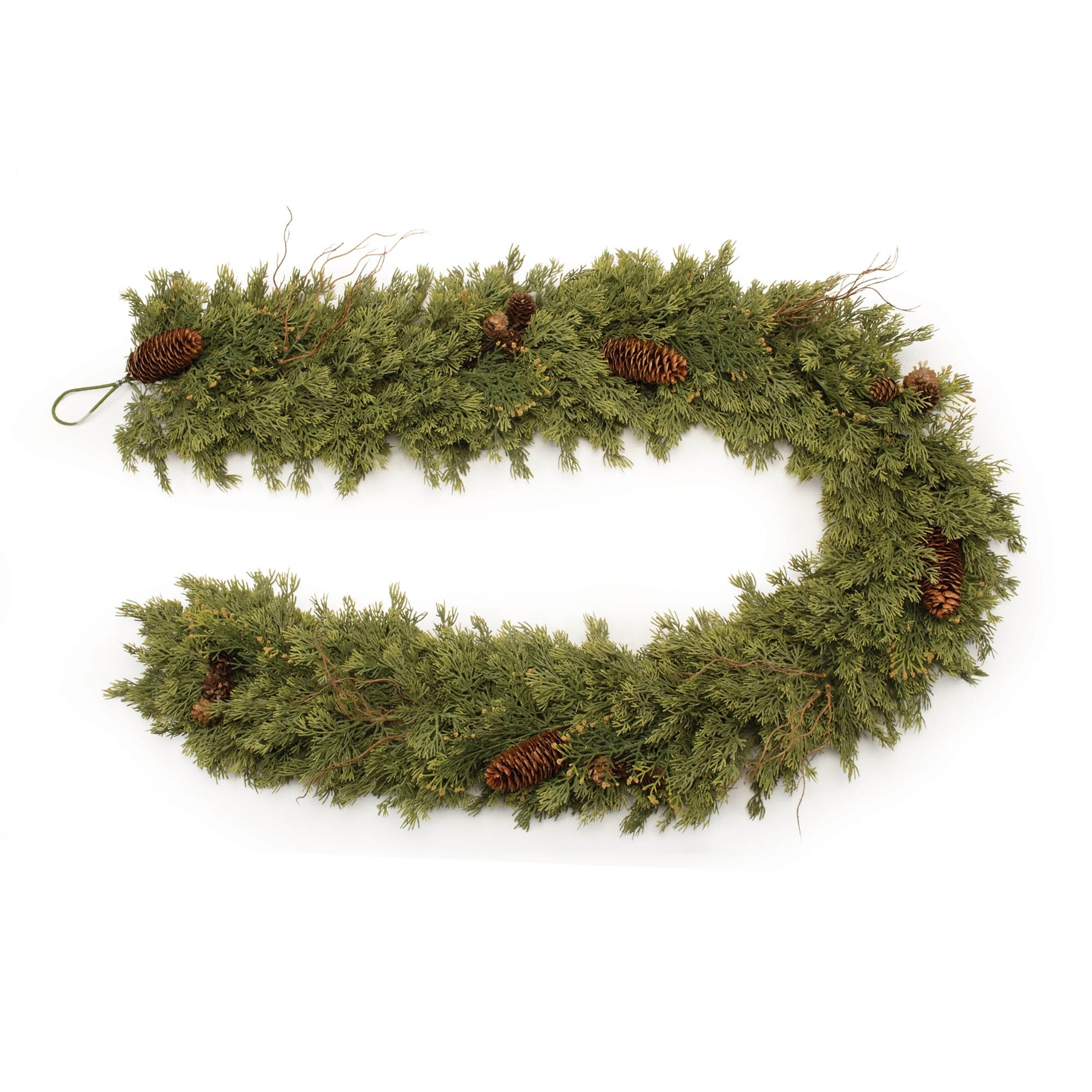 Pine-and-Pinecone-Garland-5.5'L-Wreaths-&-Garlands