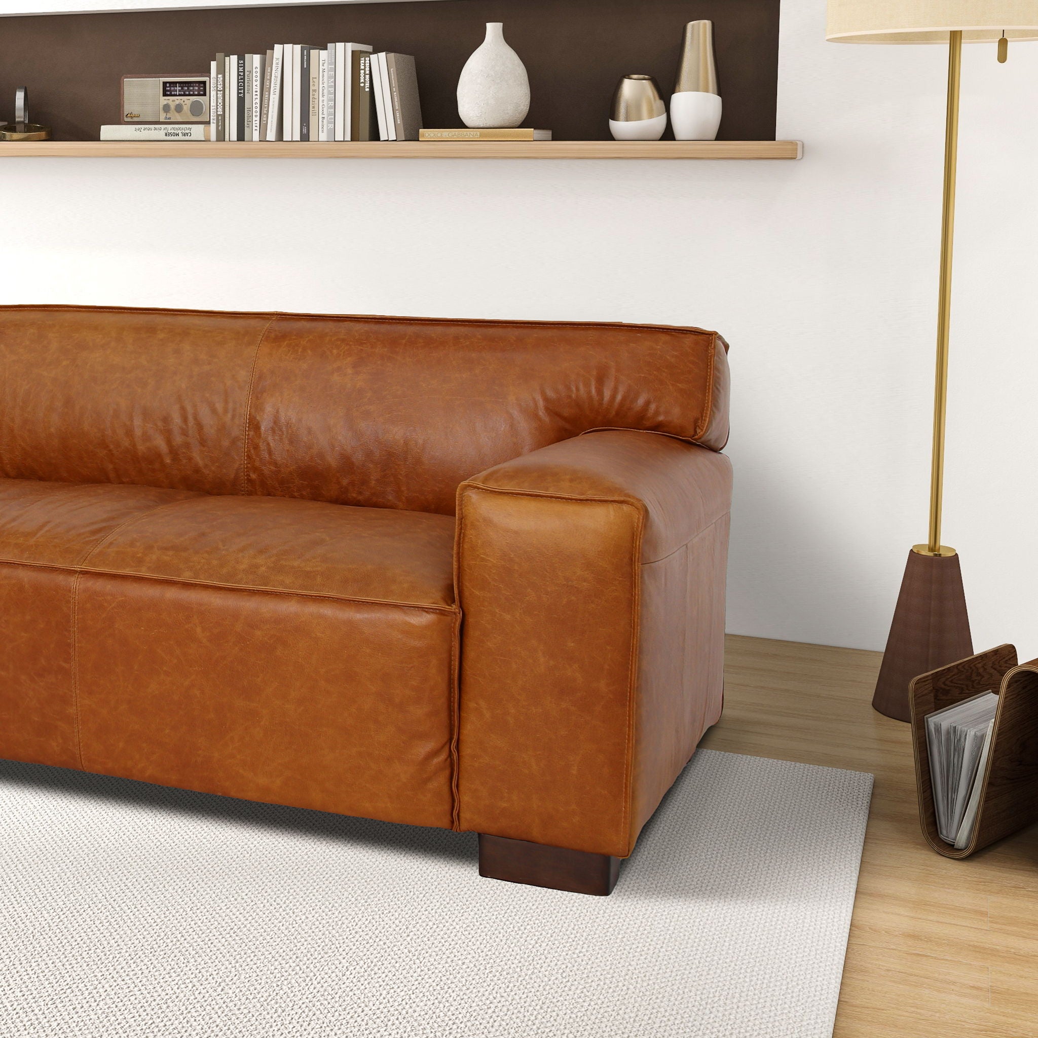 Morgan - Waxy Sofa - Cognac