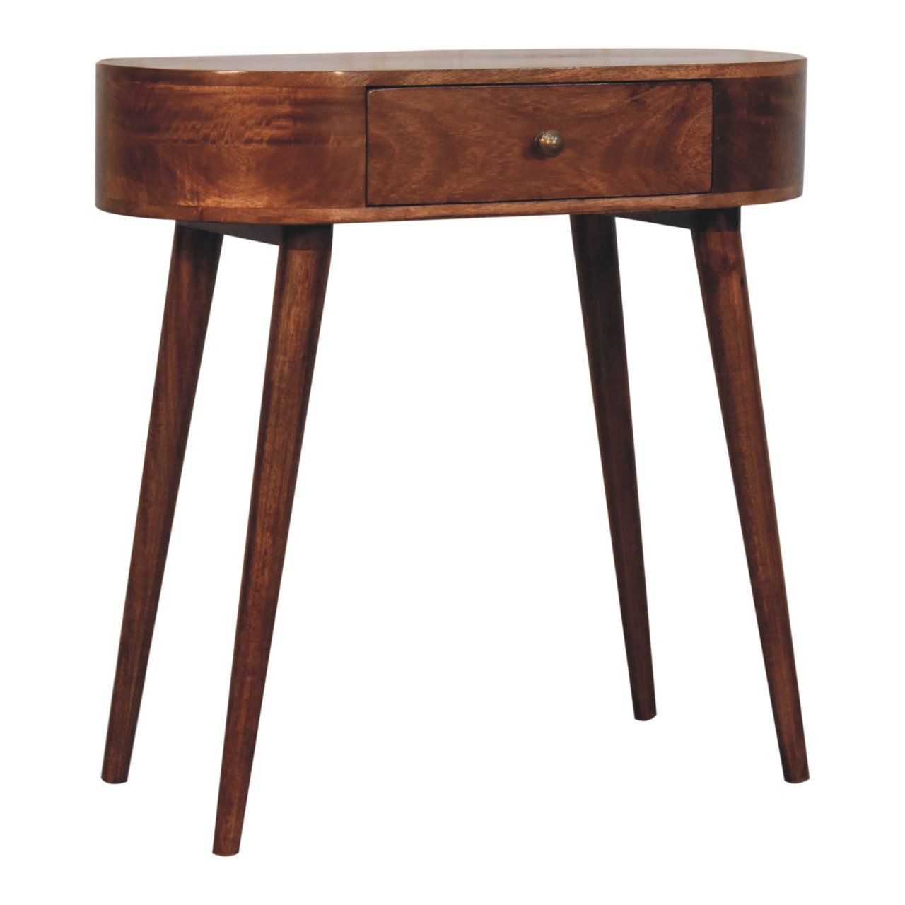 Rounded Wood Table