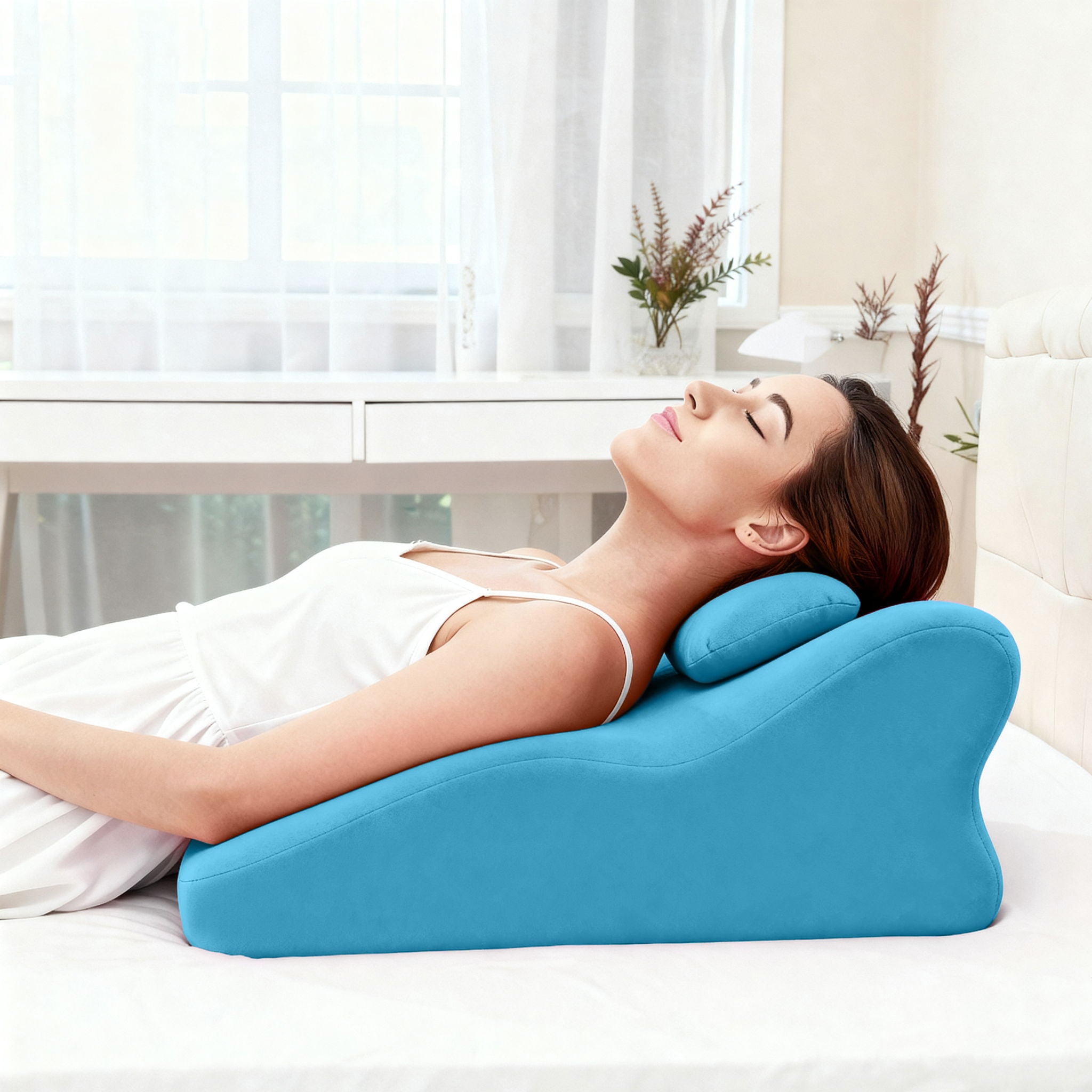 Ergonomic Spinal Posture Support Bed Pillow - Best Buy Furniture