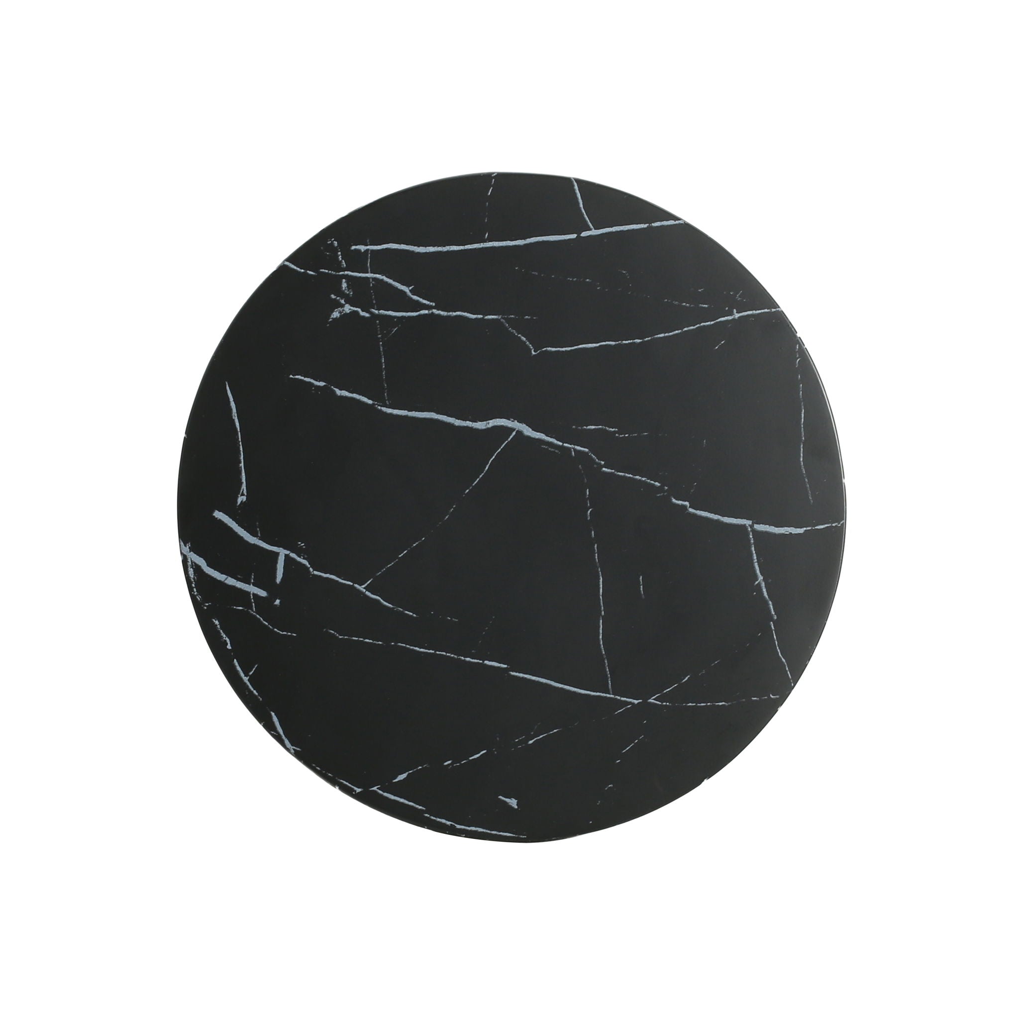 Outdoor Lightweight Concrete BMarble Effect Side Table, Living Room End Table - Black / Marble - Best Buy Furniture
