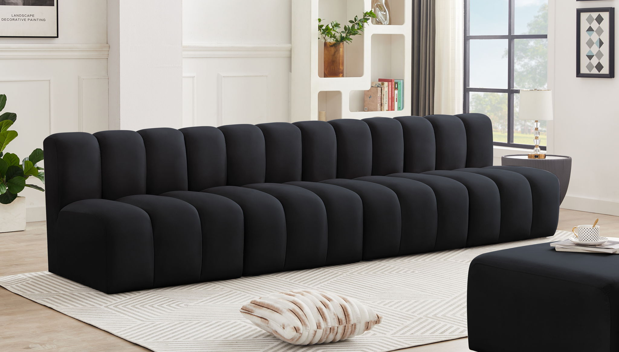 Arc - Velvet 4 Seats Modular Sofa