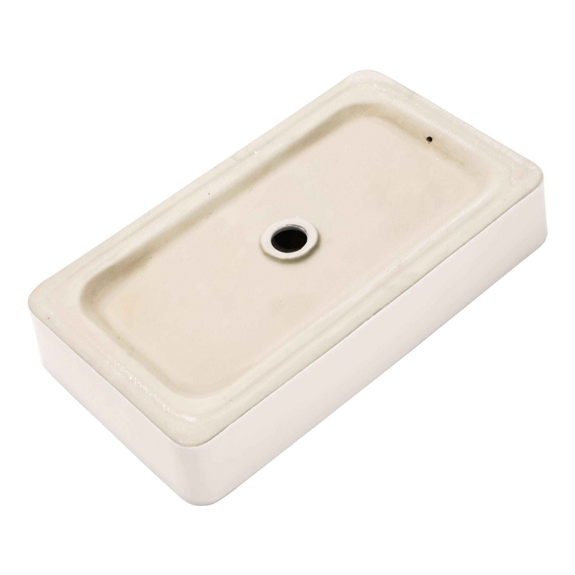 Modern European Style Ceramic Rectangular Vessel Bathroom Sink