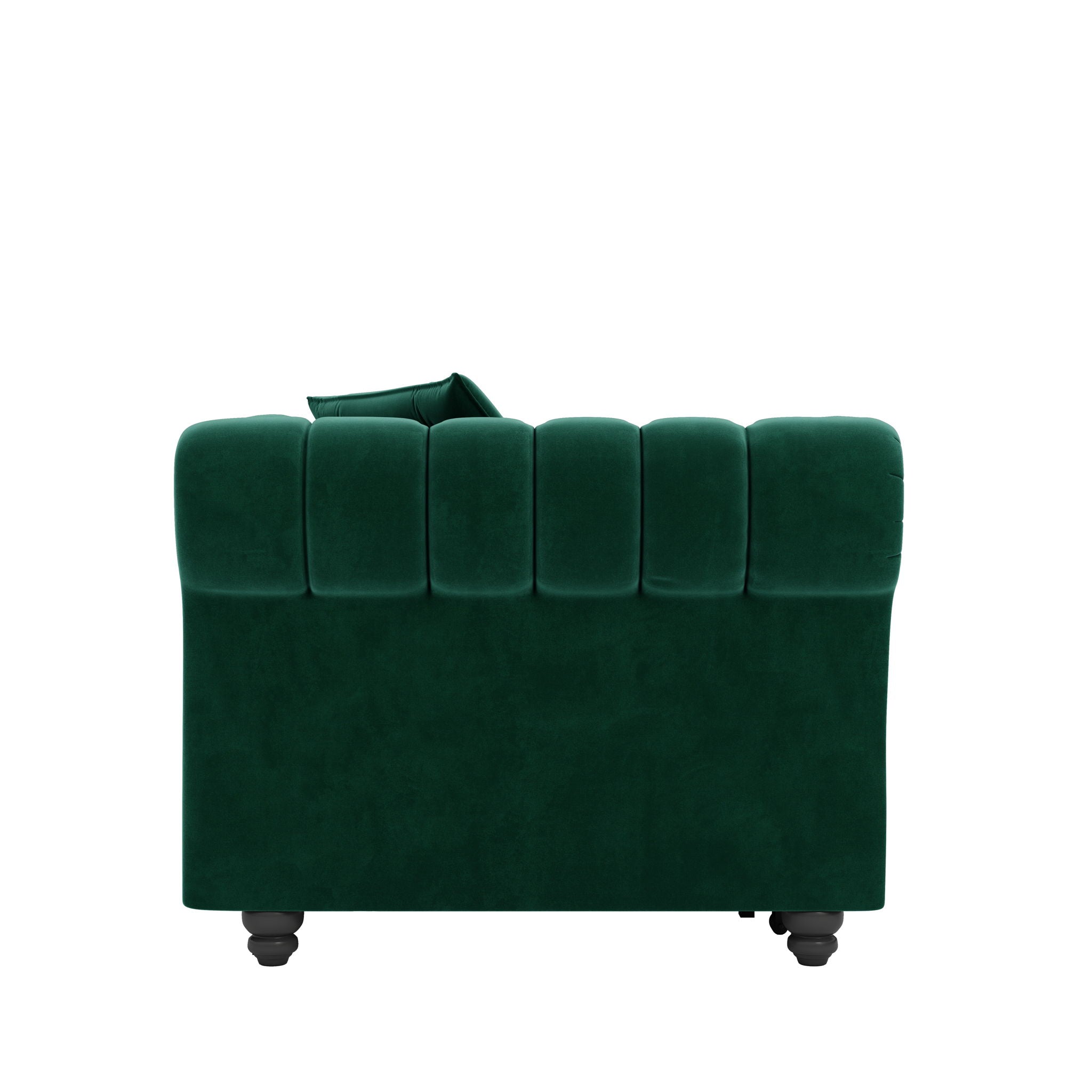 3 In 1 Pull Out Sofa Bed, Convertible Sleeper Sofa Bed, 3 Seater Sofa With Movable Ottoman - Green