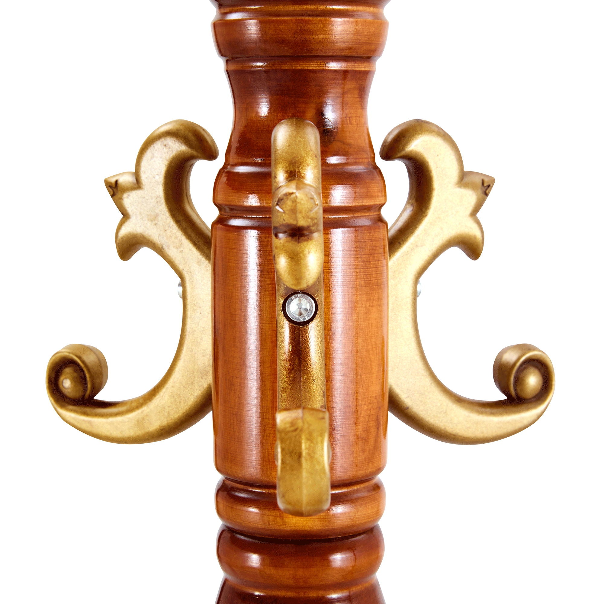 Multifunctional Coat And Hat Rack With Resin Stainless Steel Storage