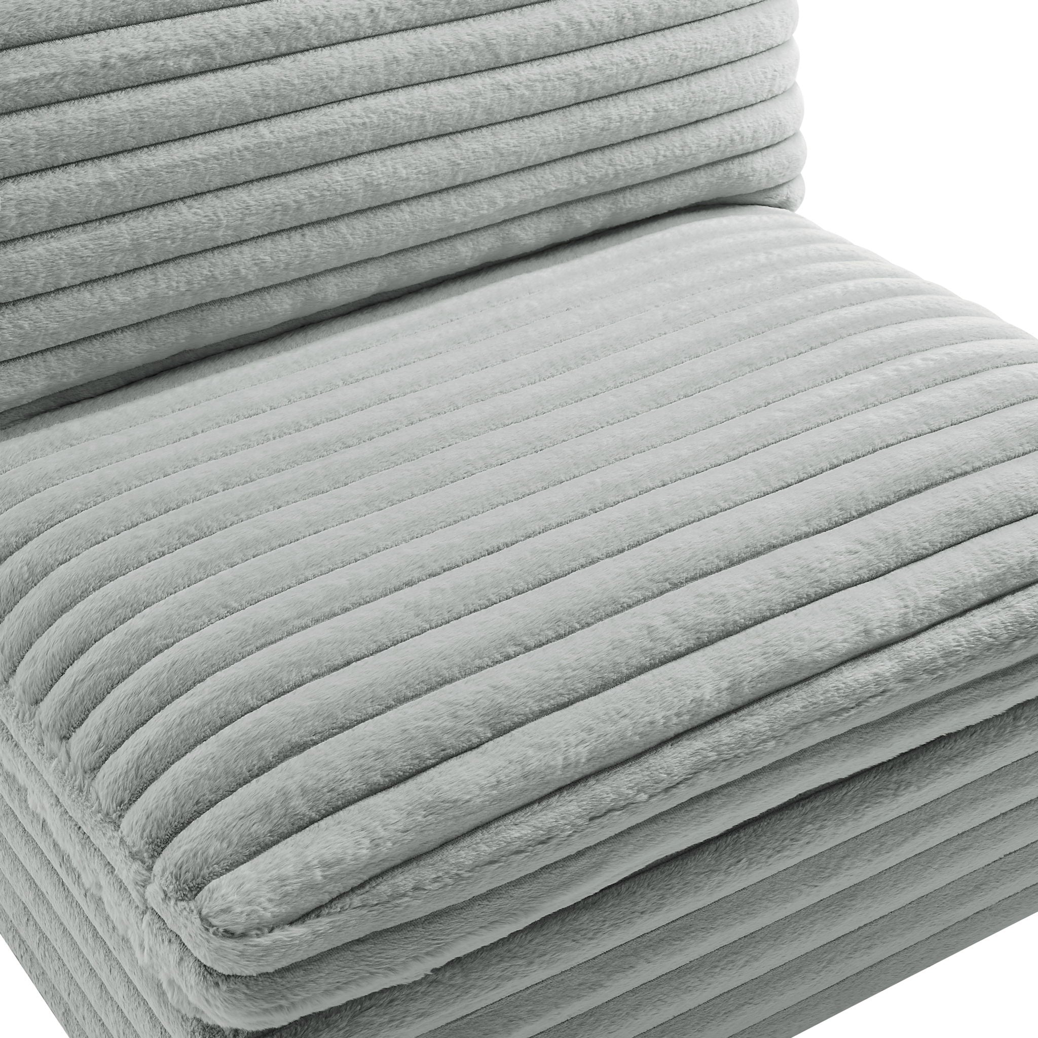 Jenny - rmless Slipper Chair - Gray