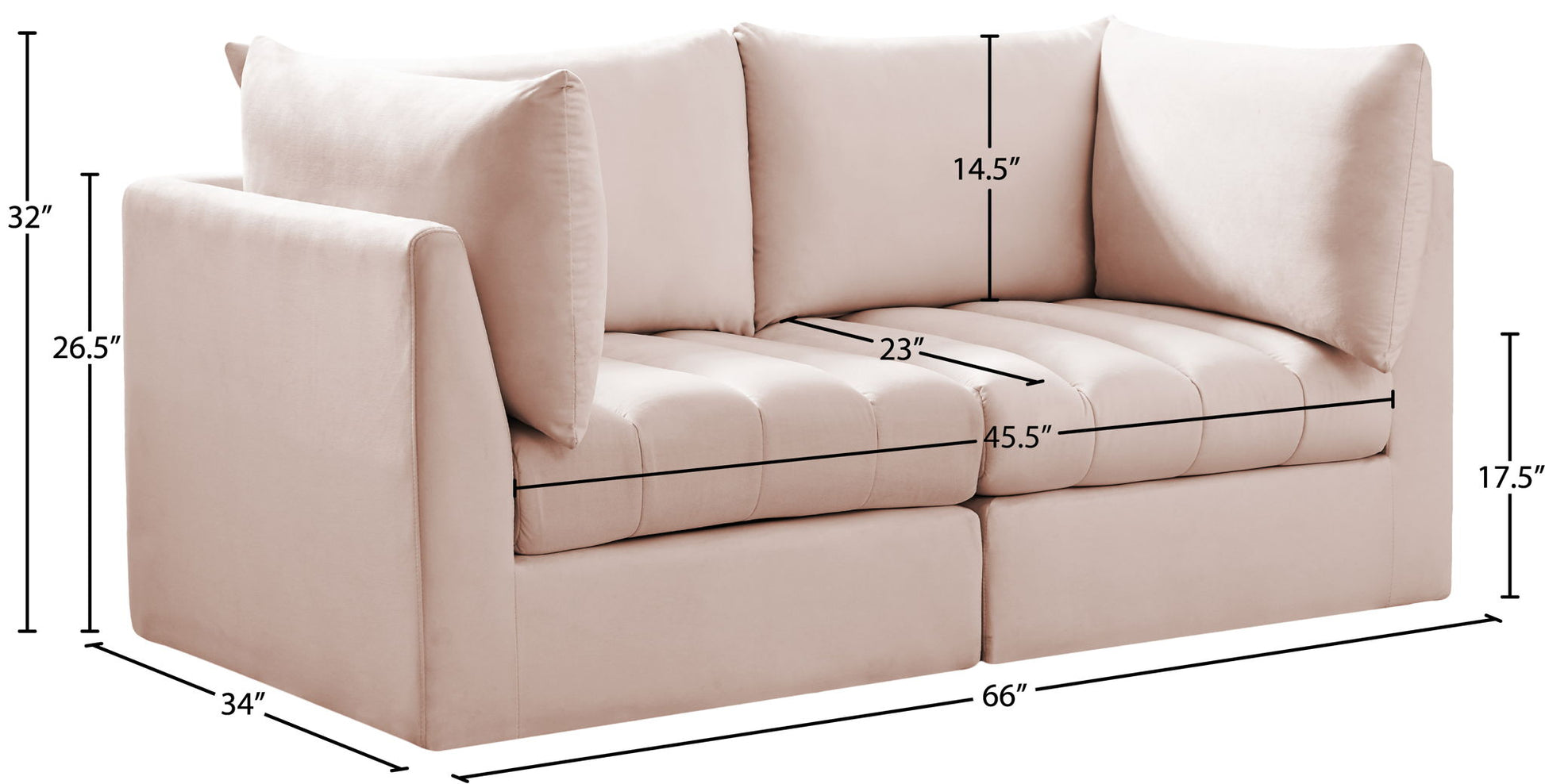 Jacob - Modular 2 Seat Sofa - Best Buy Furniture