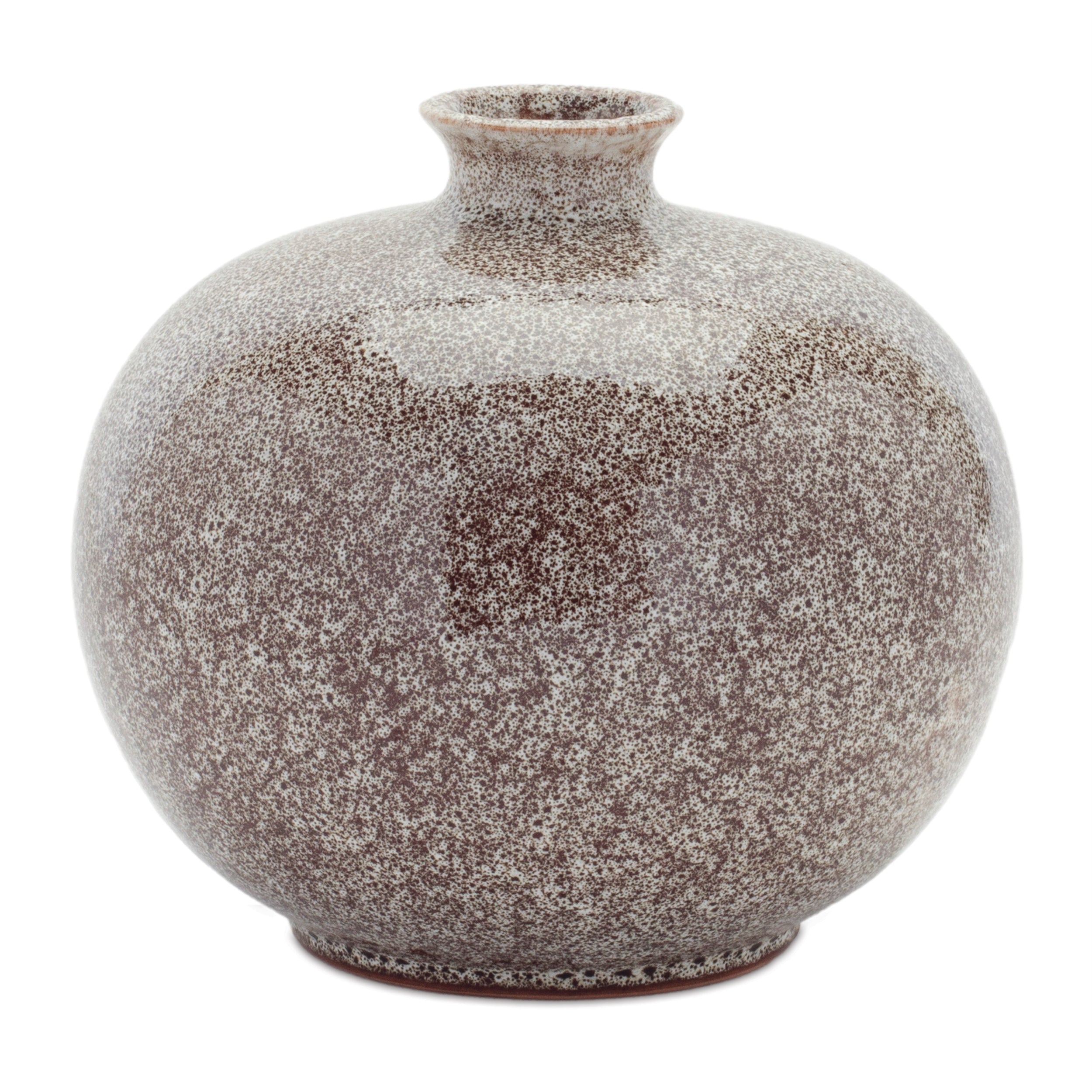 Speckled ceramic bottle vase (set of 2)