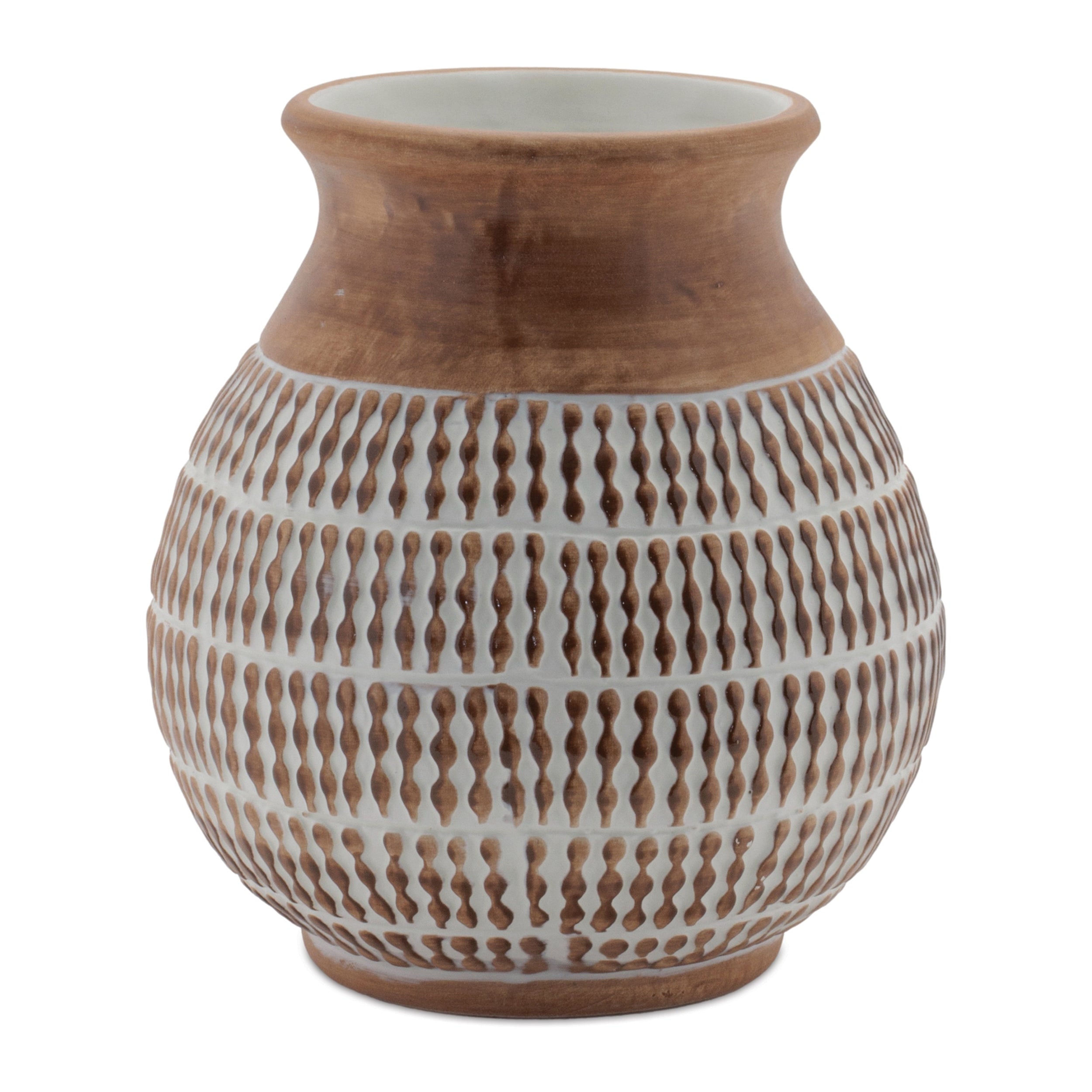 Textured ceramic vase (set of 2)