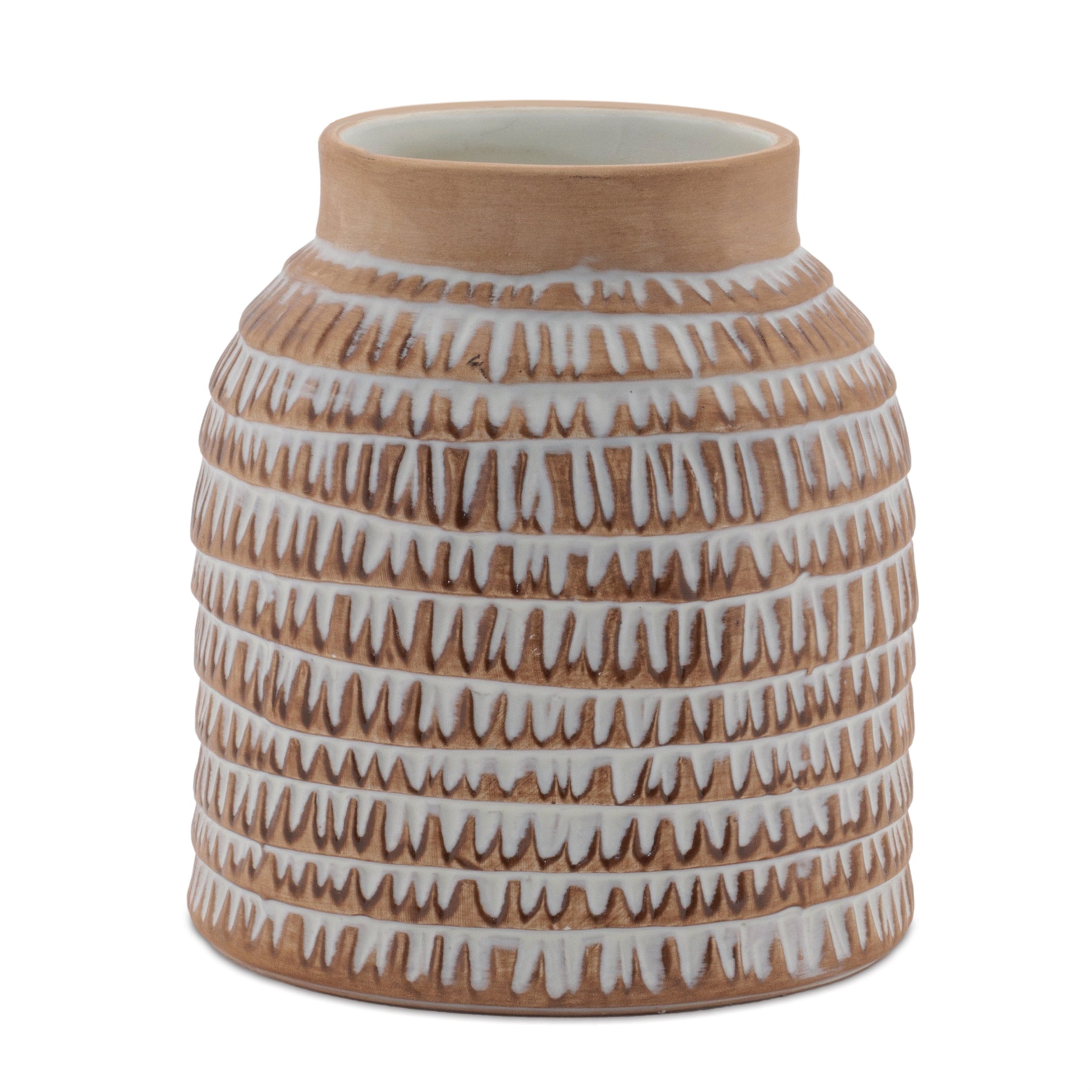 Textured ceramic vase (set of 2)