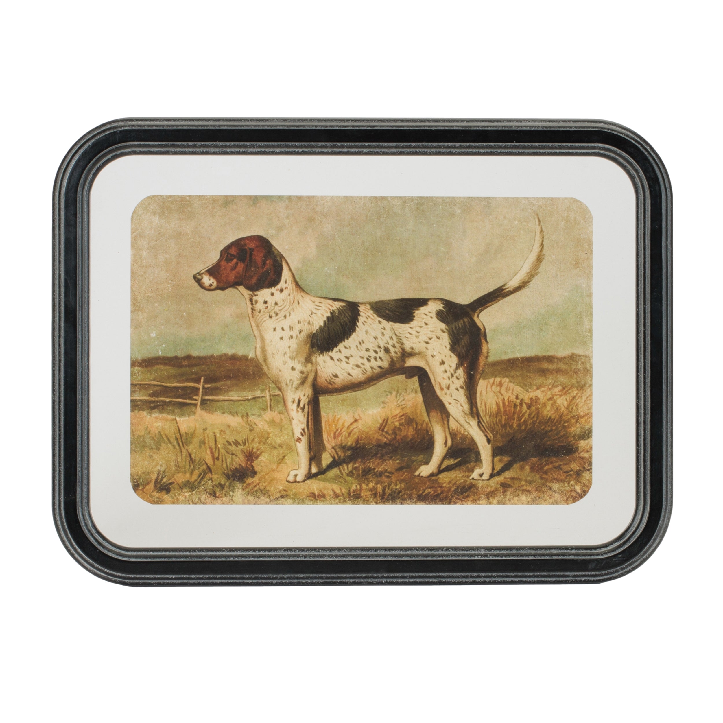Framed Country Dog Print (Set of 2)