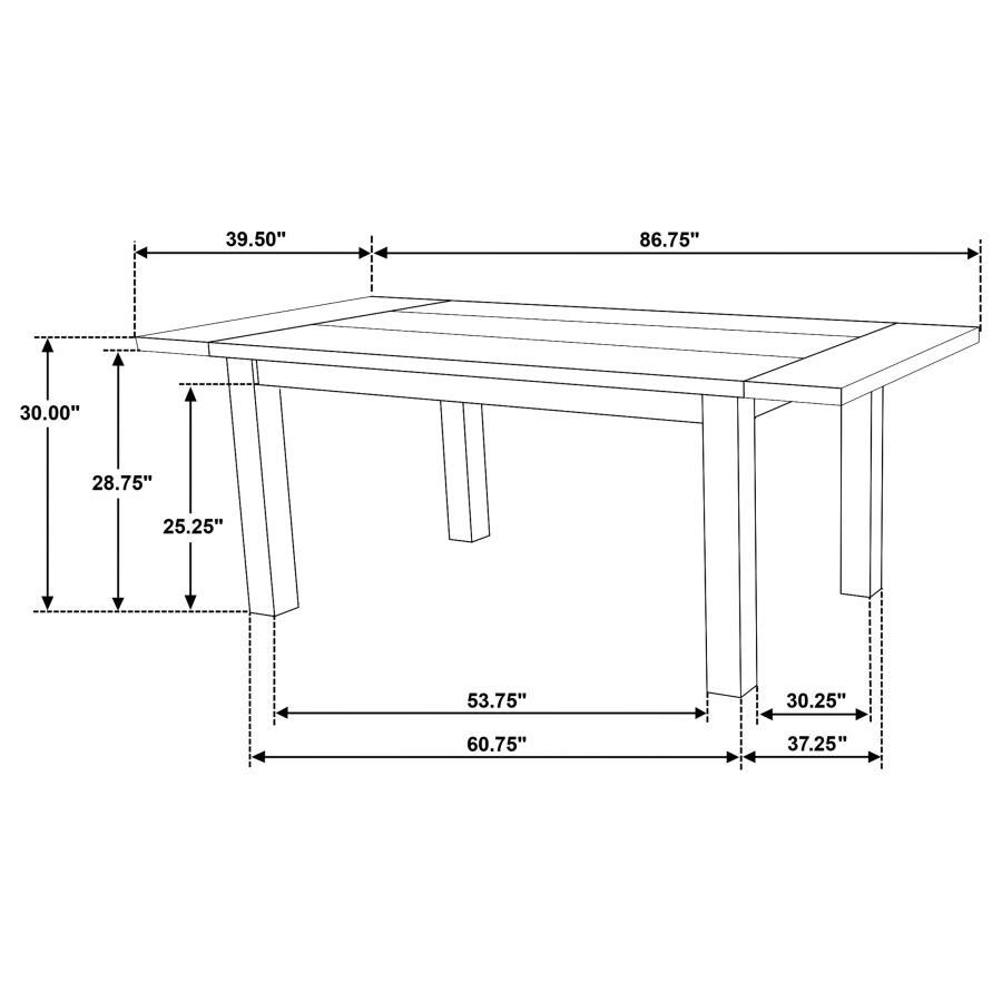 Cardova - 87" Solid Wood Extension Dining Table - Vineyard Oak - Best Buy Furniture