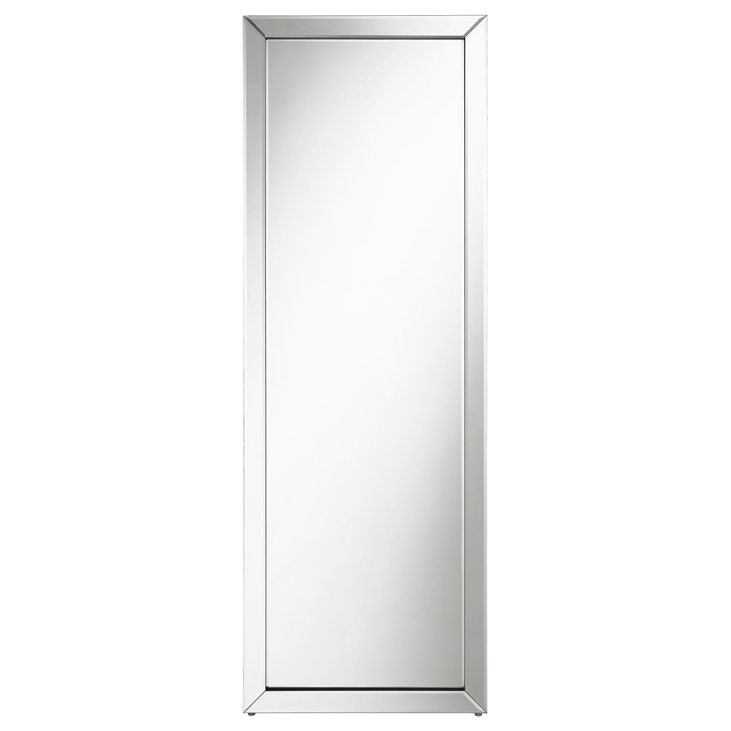 Soline 22 x 61 Inch Framed Standing Floor Mirror Silver-CoasterEveryday