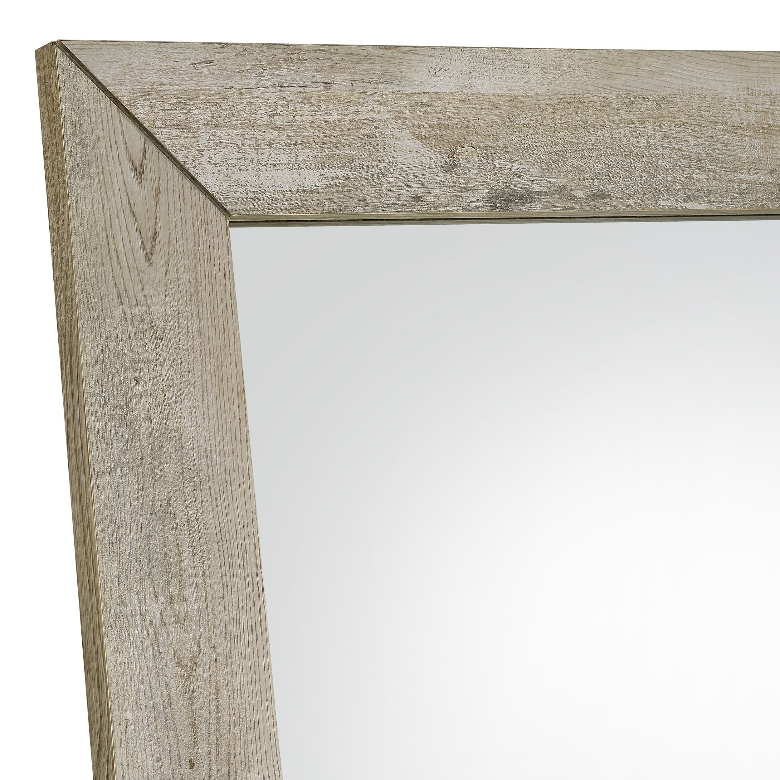 Cadence Tempered Glass Full Length Mirror Grey Washed Oak-